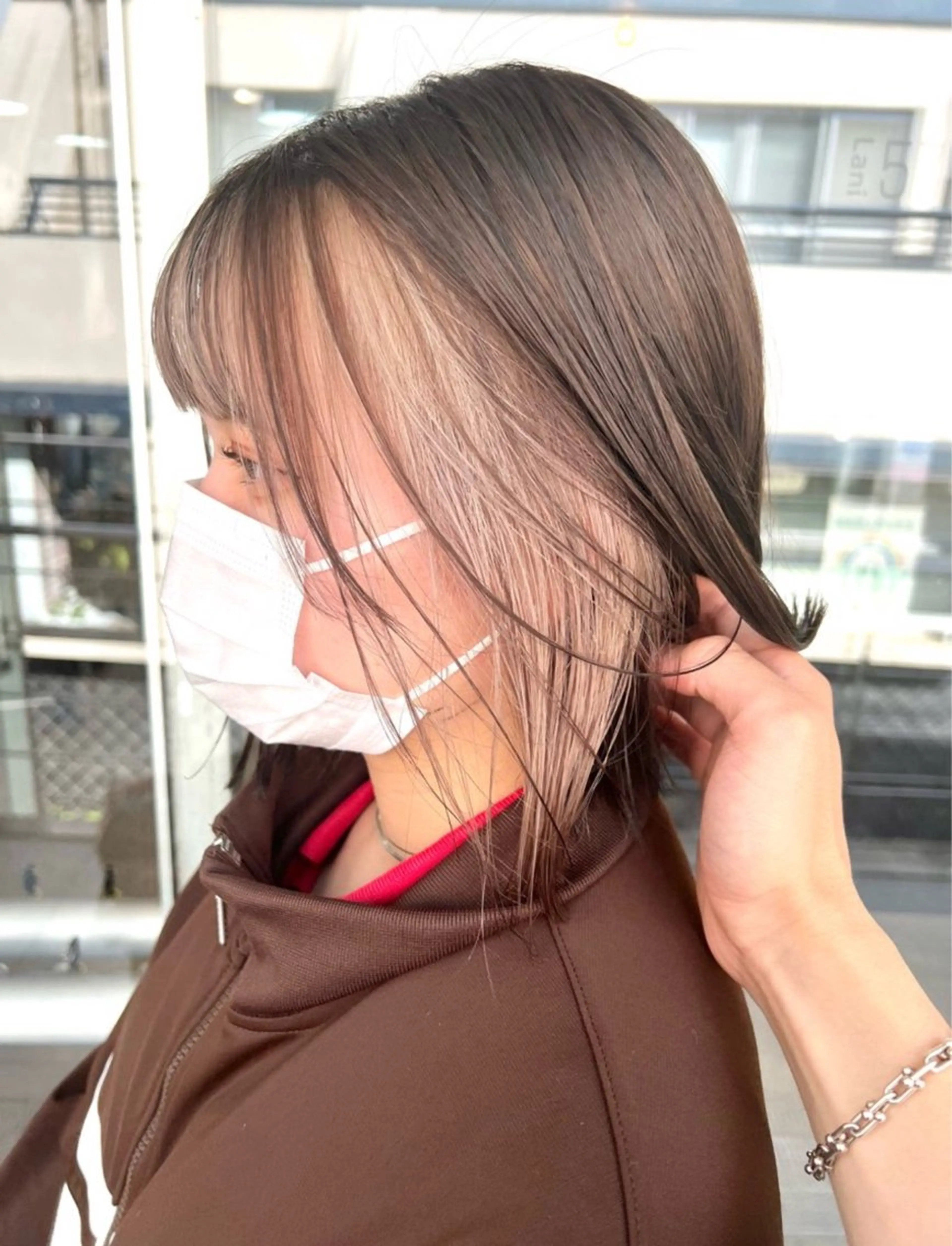 ミディアム カラー ヘアカラー トリートメント ヘッドスパ ヘアセット 🌈インナーカラー ‘ショウマ’🌈のヘアスタイル