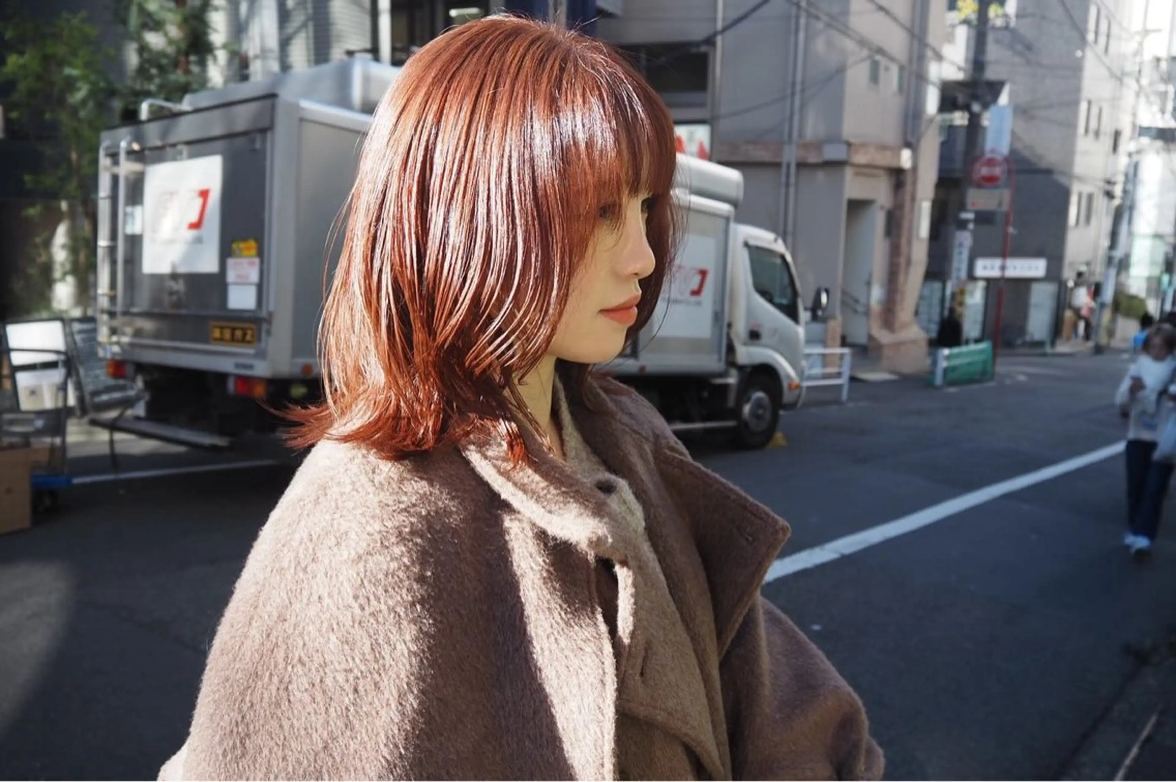 ミディアム カラー 髪質改善 渋谷　今泉ひろき 髪質改善×美髪矯正のヘアスタイル