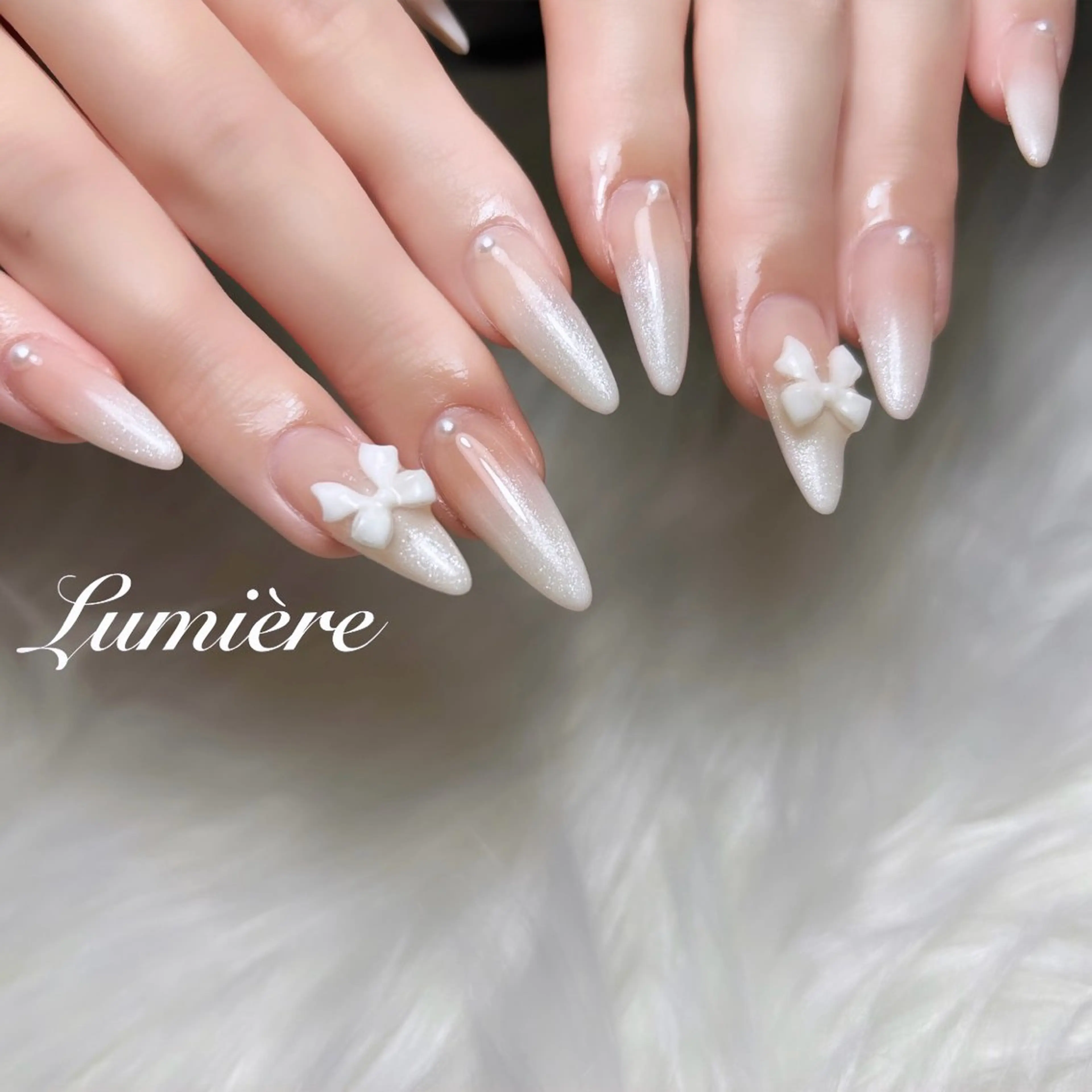 ネイル ハンドネイル Lumière｜ ロング｜ワンホンのネイルデザイン