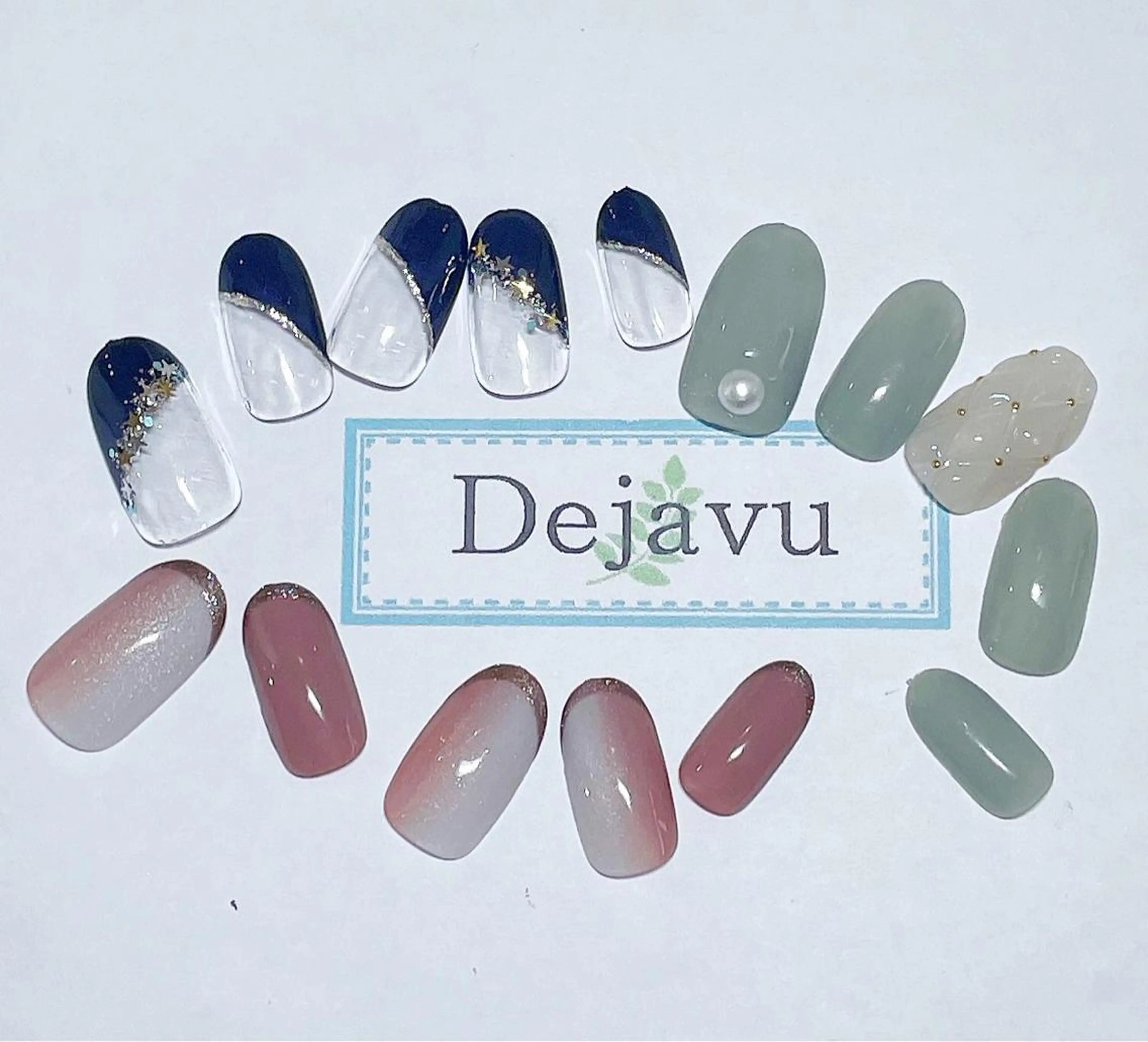 ネイル アートネイル ジェルネイル シンプルネイル ハンドネイル Nail salon Dejavu 🌿のネイルデザイン