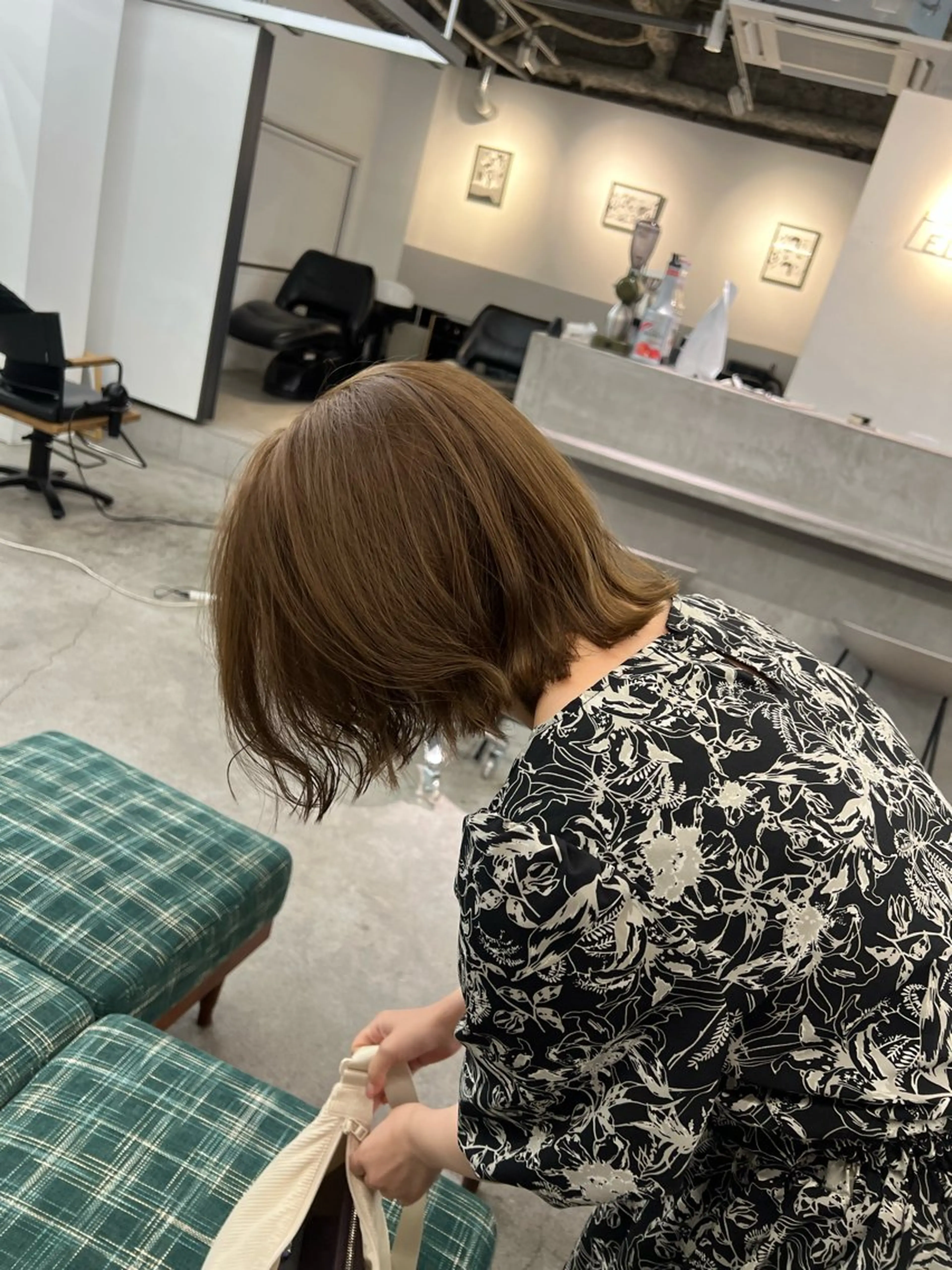 ミディアム カラー ヘアカラー パーマ×透明感カラー MIOのヘアスタイル