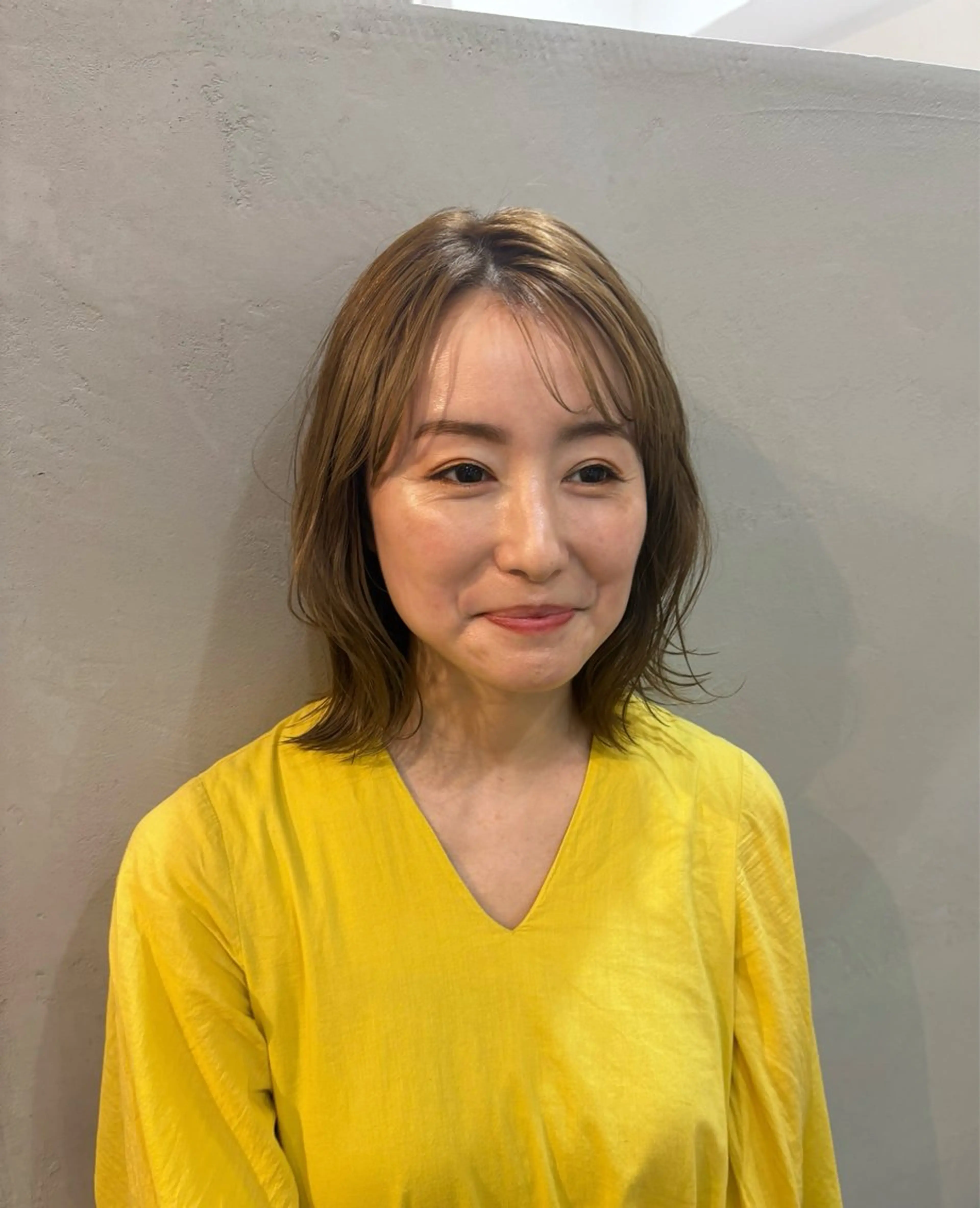 ミディアム 竹村 恵功代のヘアスタイル