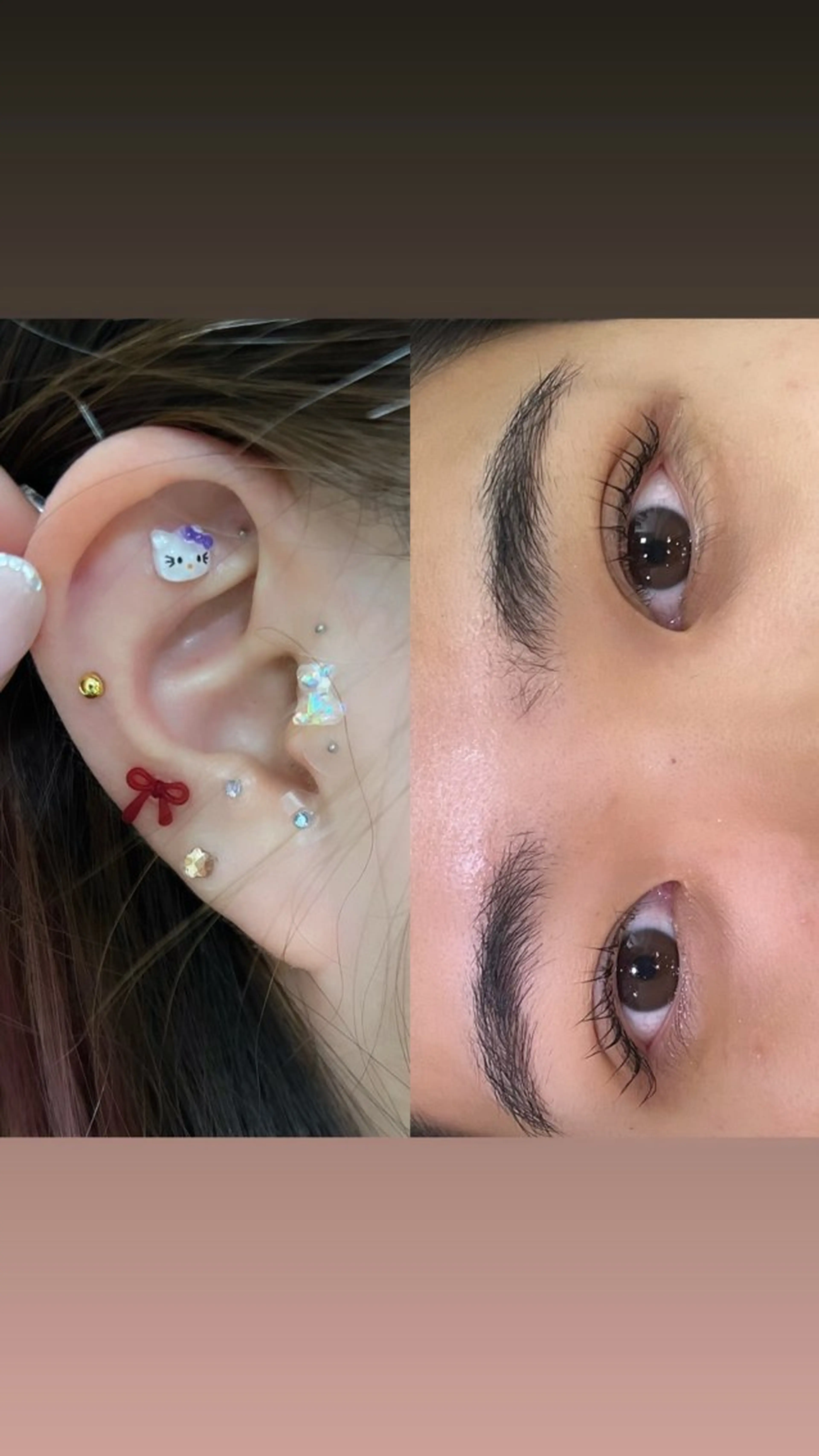 マツエク・マツパ 一重×まつ毛パーマ 🍑アヤ🫧髪質改善 ダブルカラー🍑の眉毛・アイブロウイメージ