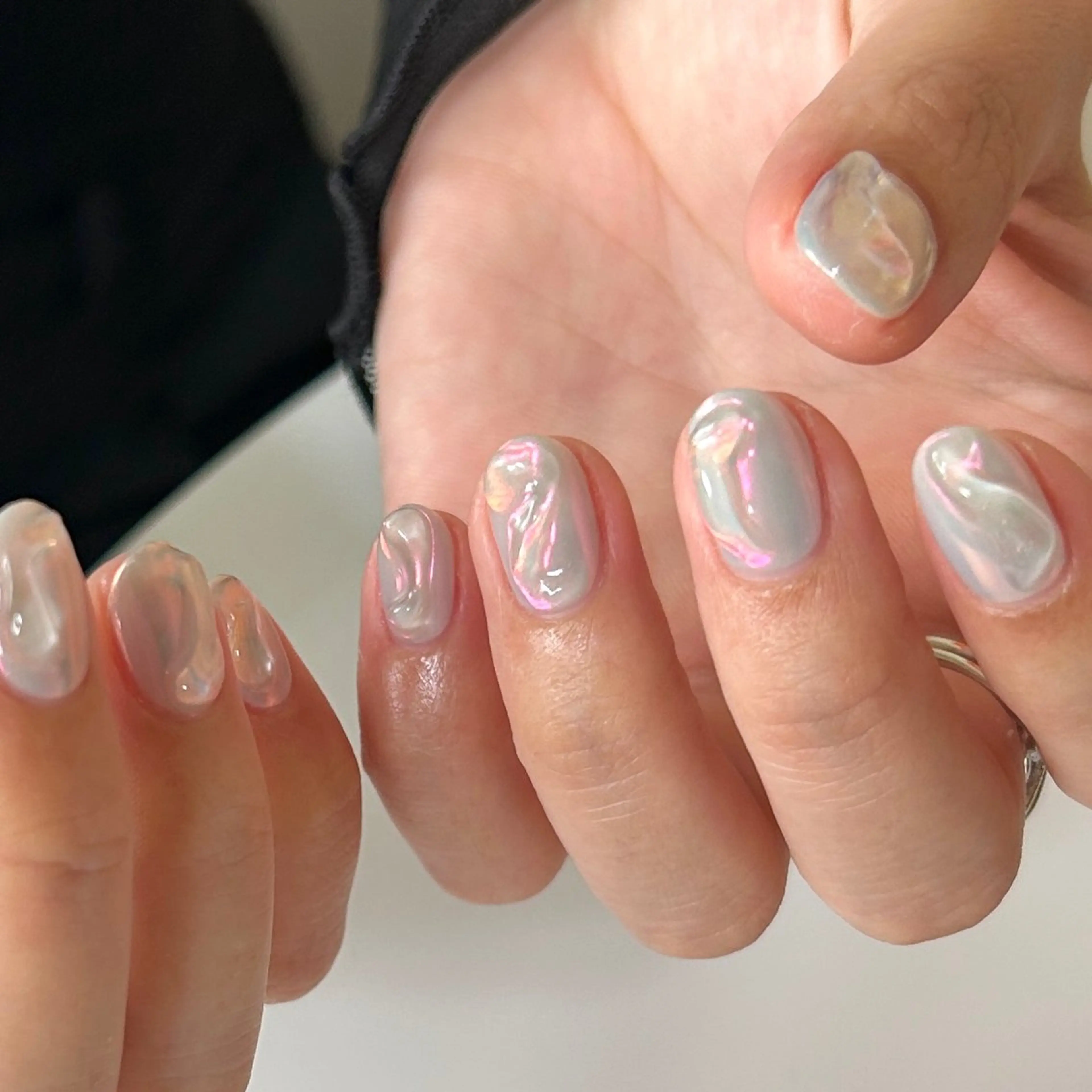 ネイル オーロラネイル lcoco nailのネイルデザイン