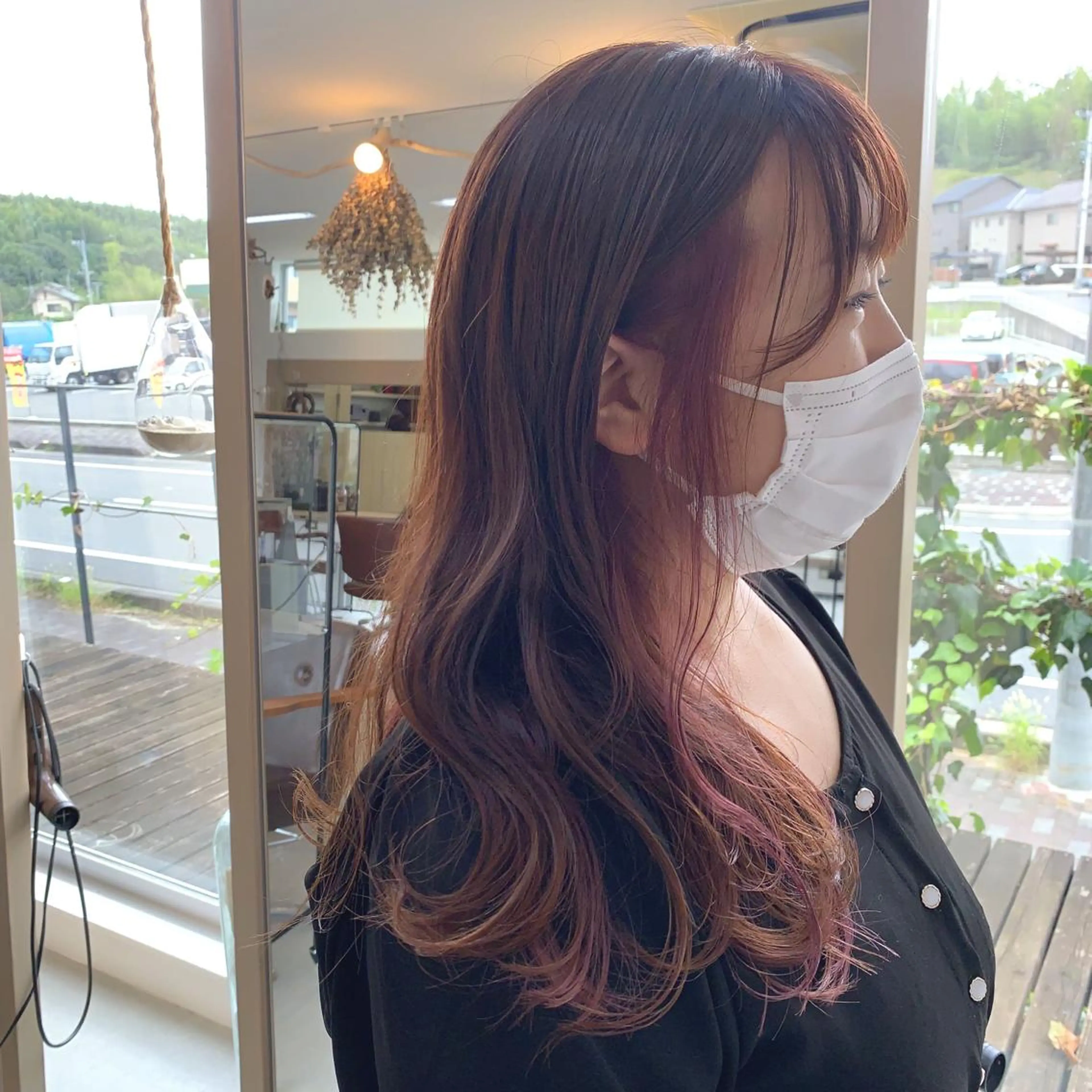 ロング カラー カット ヘアカラー 綿貫 美雪のヘアスタイル