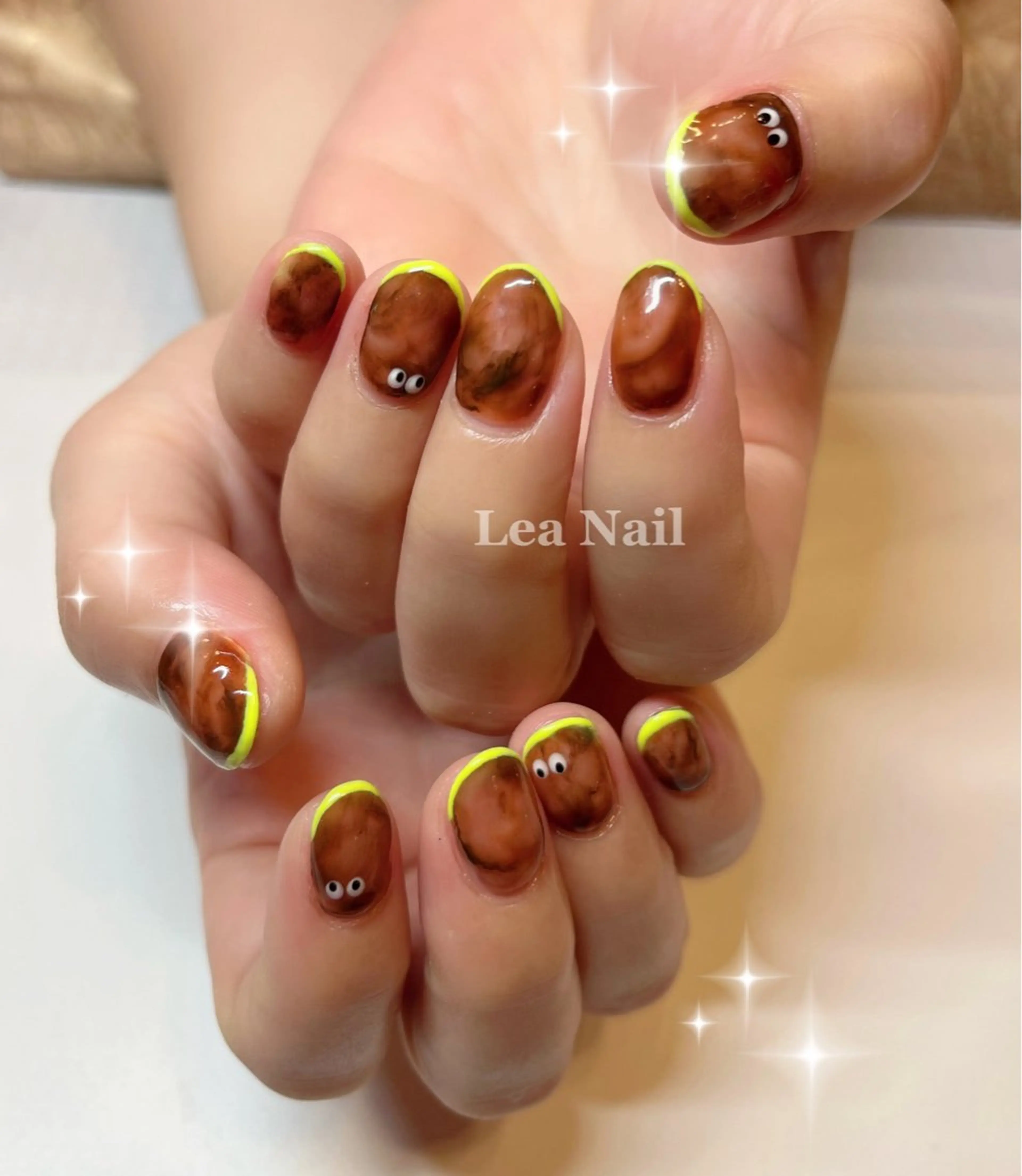ネイル べっ甲ネイル Lea Nailのネイルデザイン