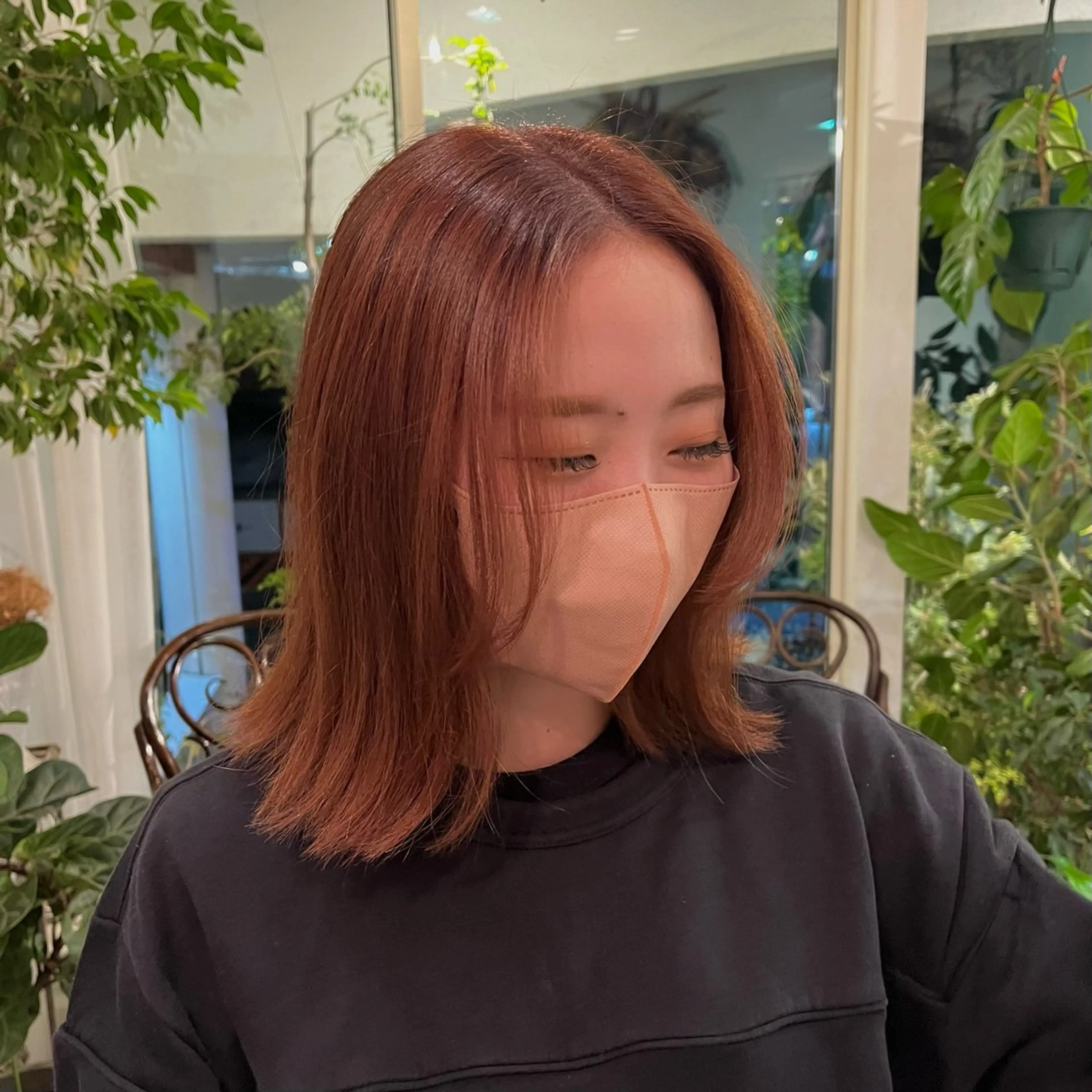 ミディアム 高原 優のヘアスタイル