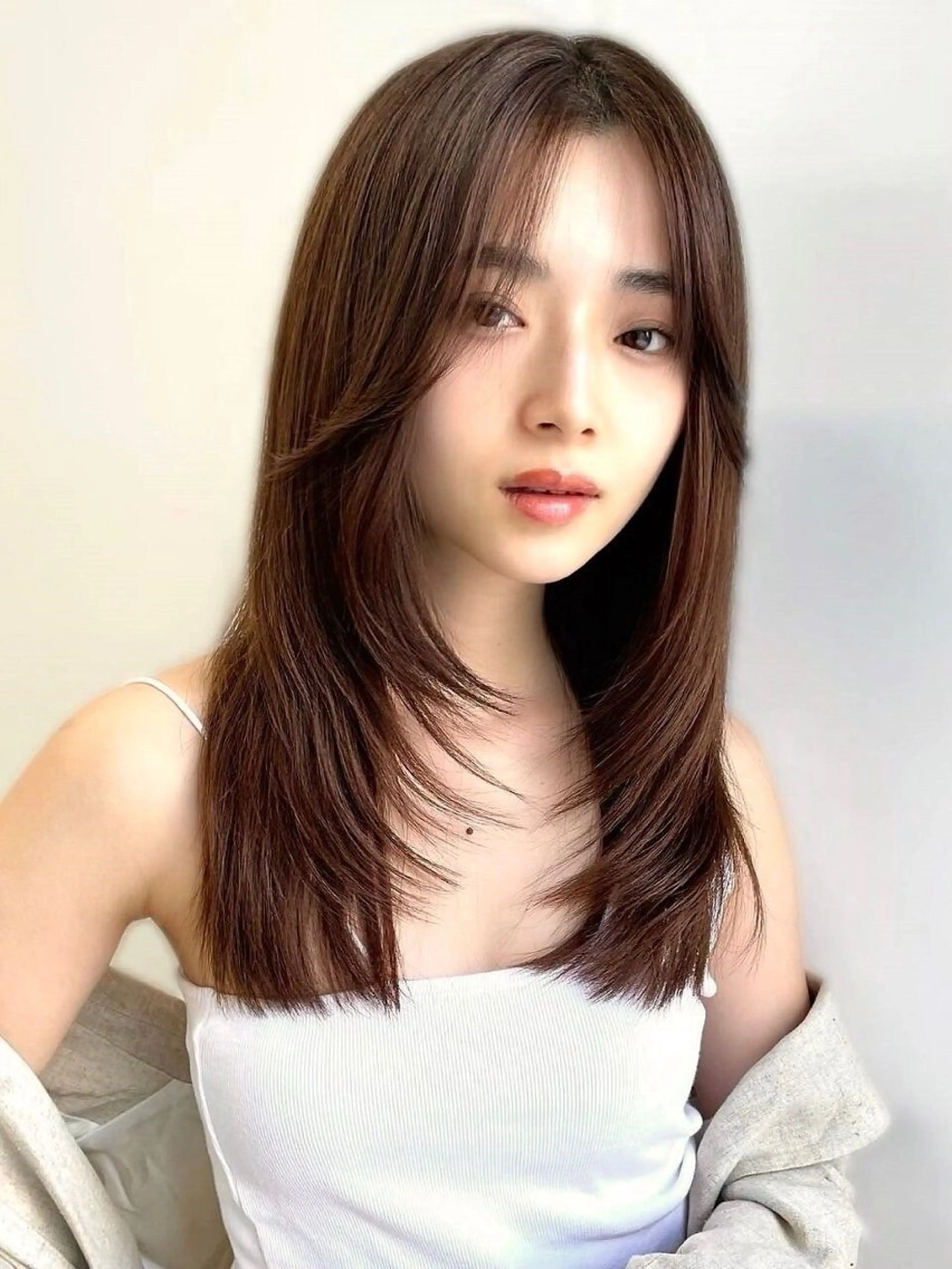 ロング ウルフ🦋顔まわり ❤︎ ͛MEIのヘアスタイル