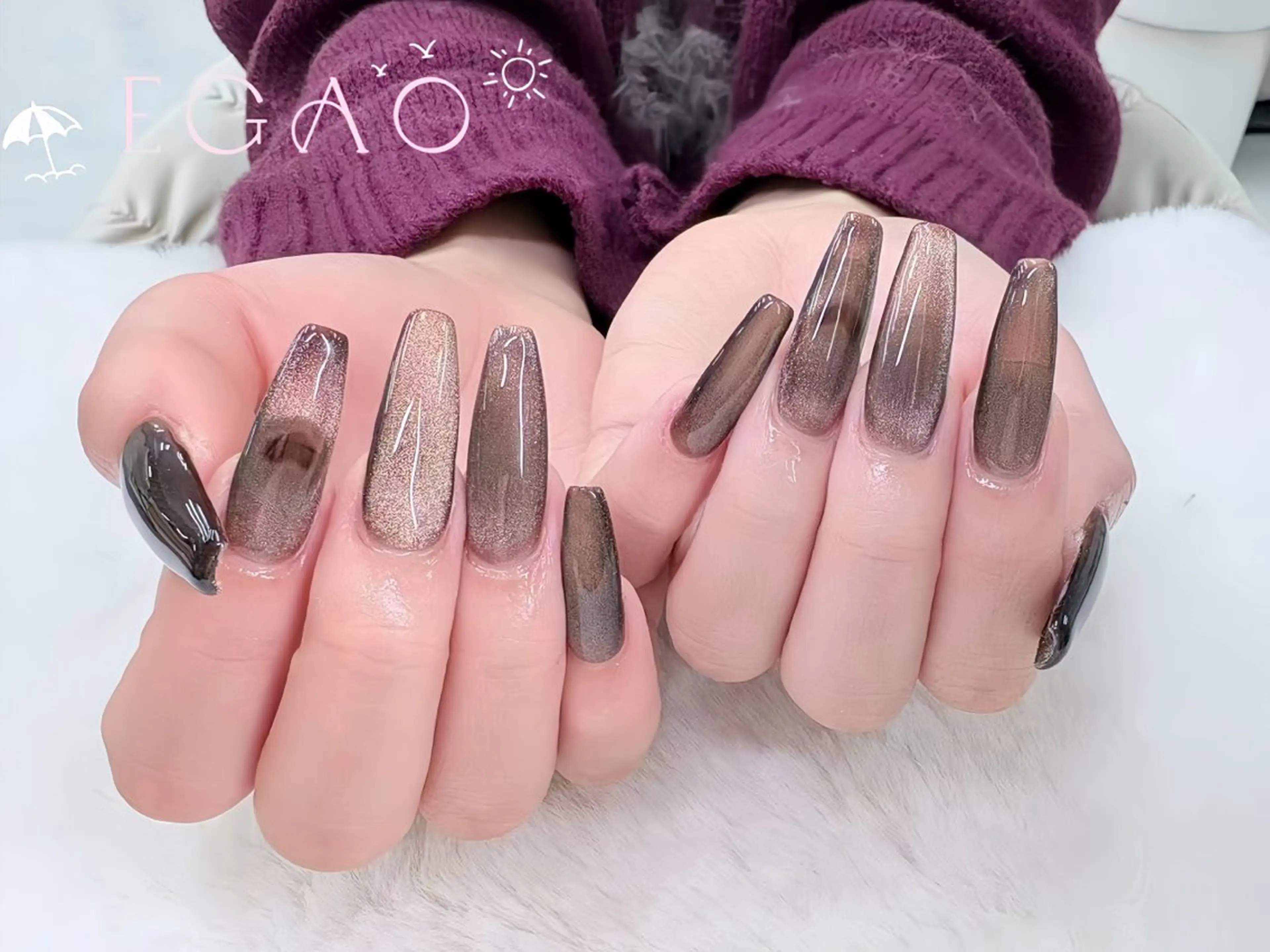ネイル アートネイル フットネイル フレンチネイル ジェルネイル グラデーション ハンドネイル Egao Nail錦糸町店のネイルデザイン