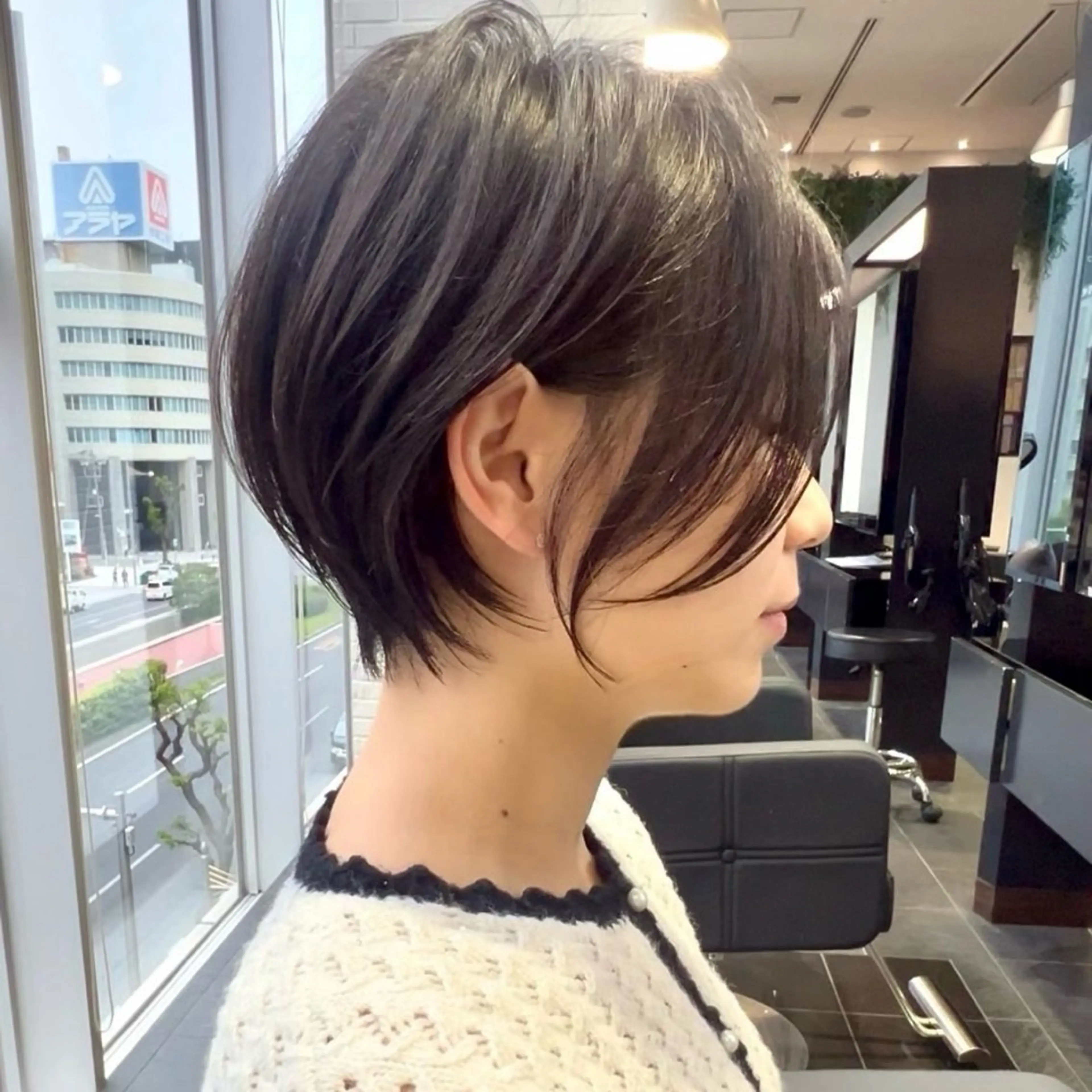 ショート カラー ヘアアレンジ ⭐️銀座/ショート/ 艶カラー/りょうがのヘアスタイル