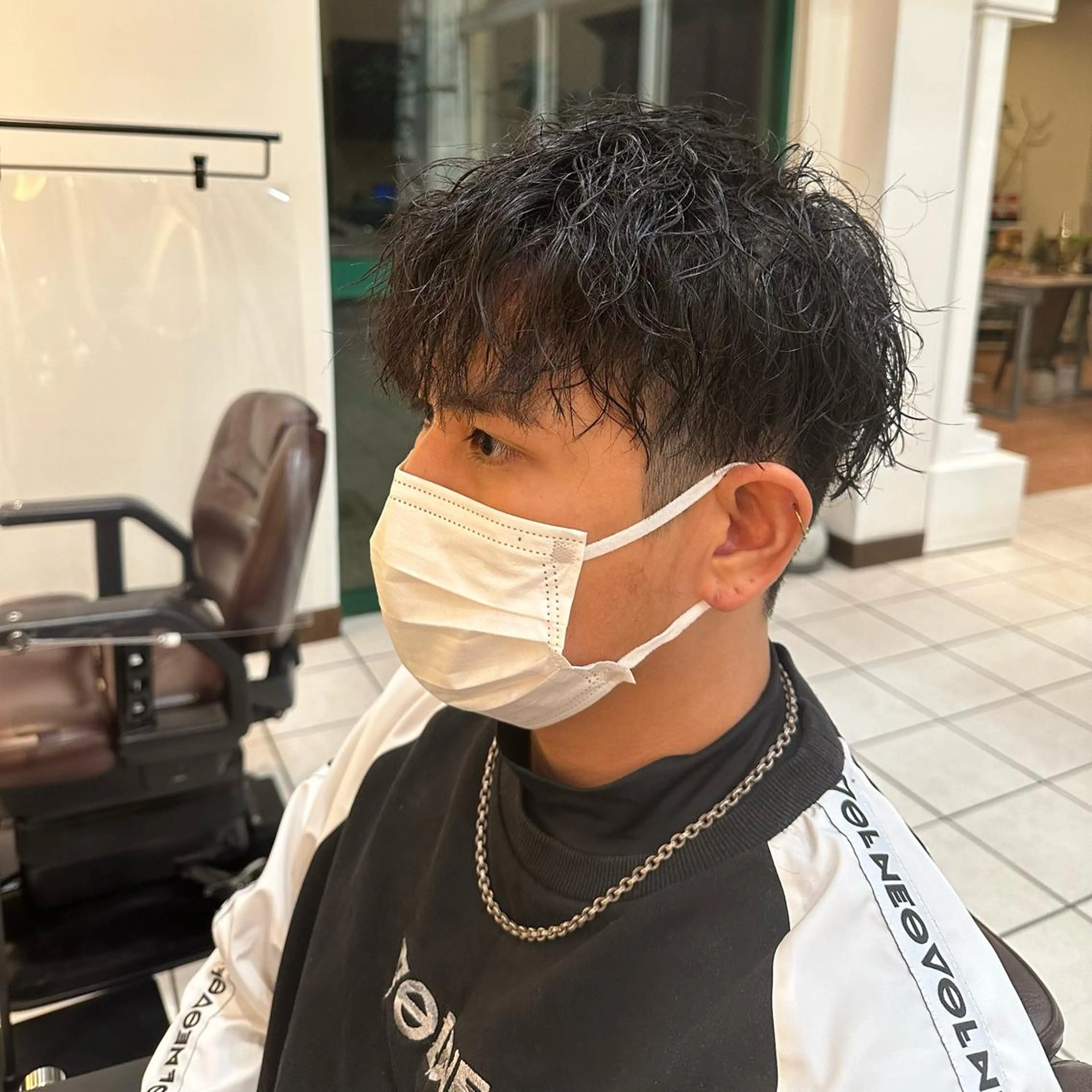 パーマ メンズ カット パーマ トリートメント 鈴木 レナのヘアスタイル