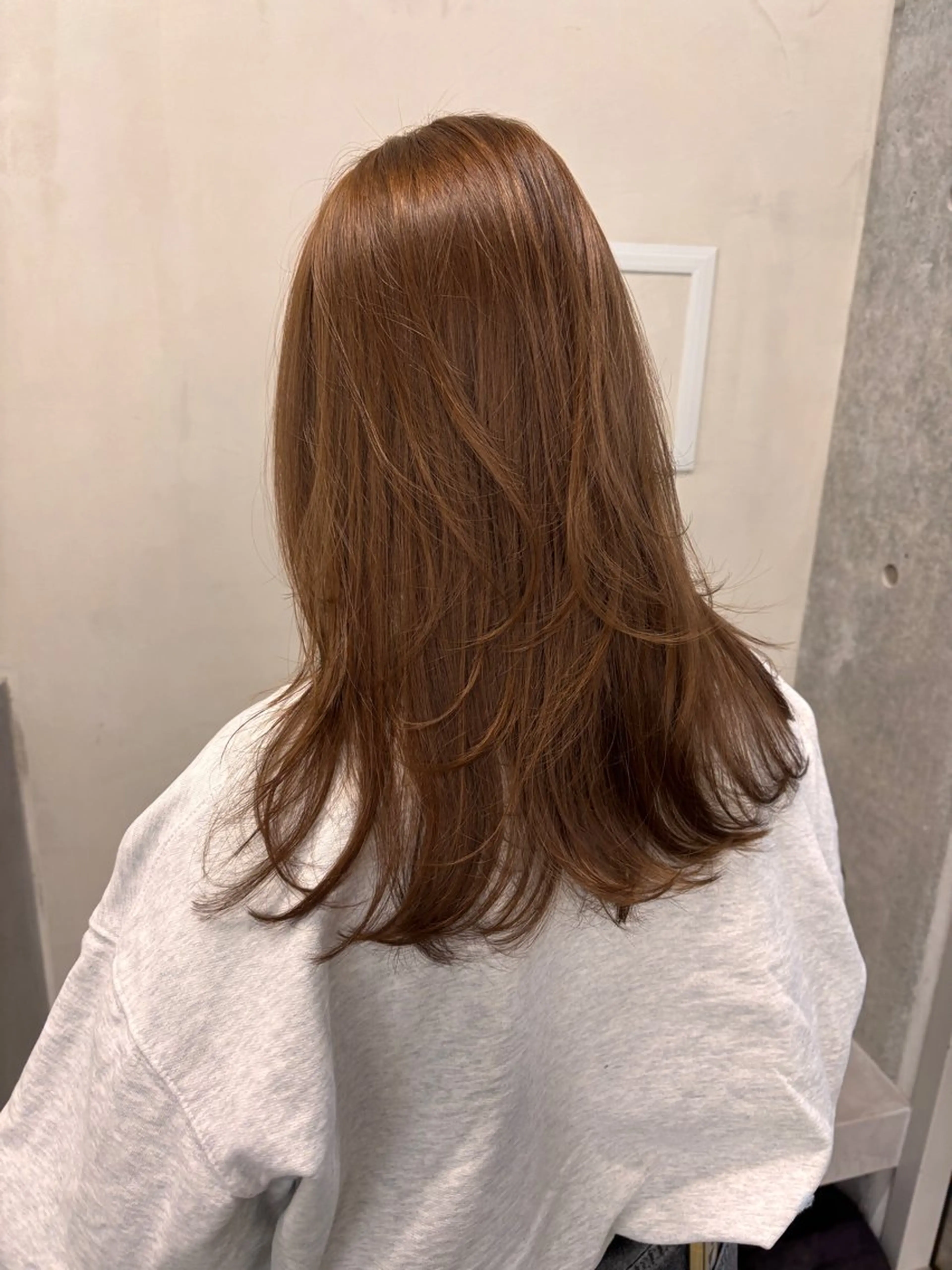 セミロング カラー レイヤーカット yuuna/ ハッシュカット🎀のヘアスタイル