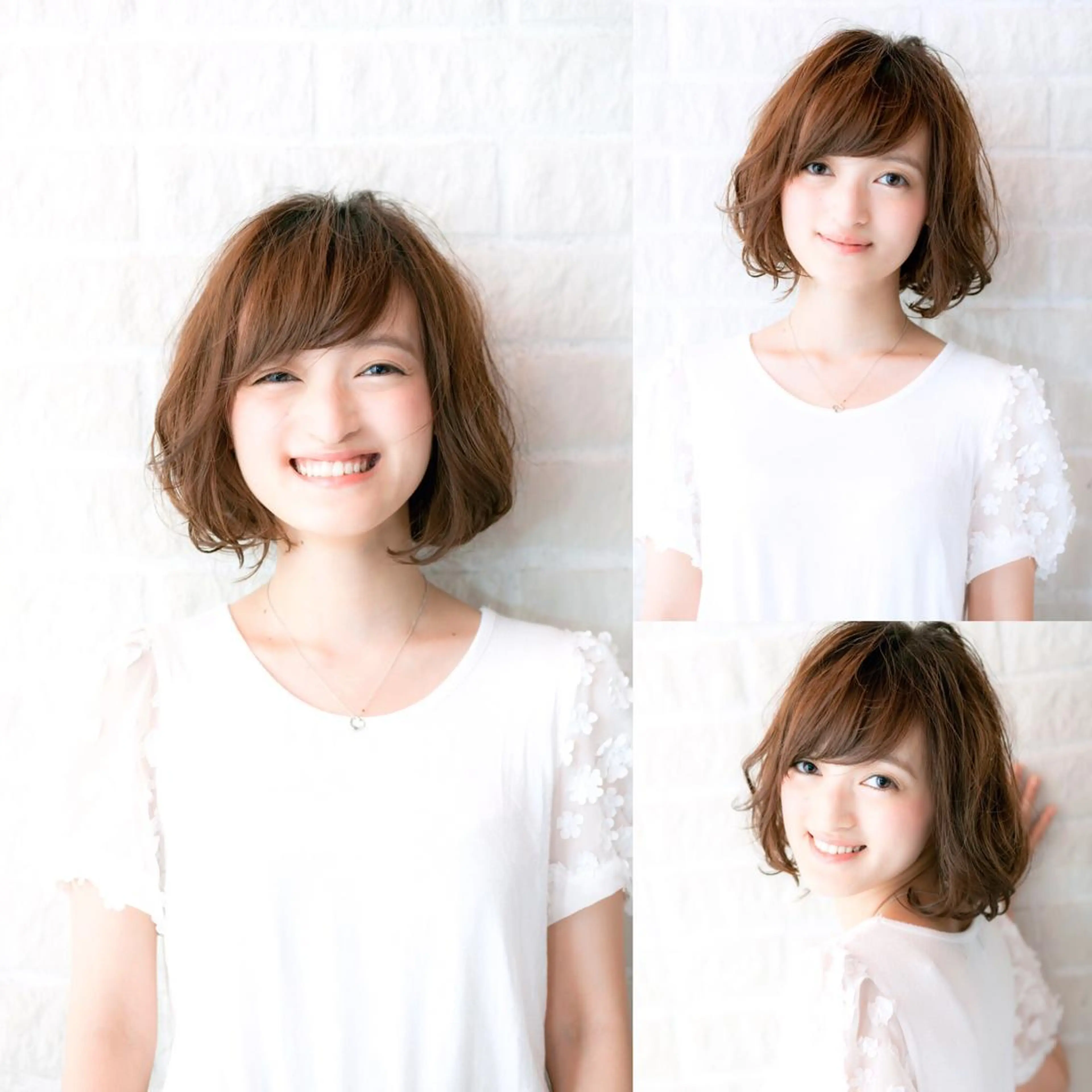 ショート パーマ ボブ 髪質改善.縮毛矯正 ×韓国ヘアyukiのヘアスタイル