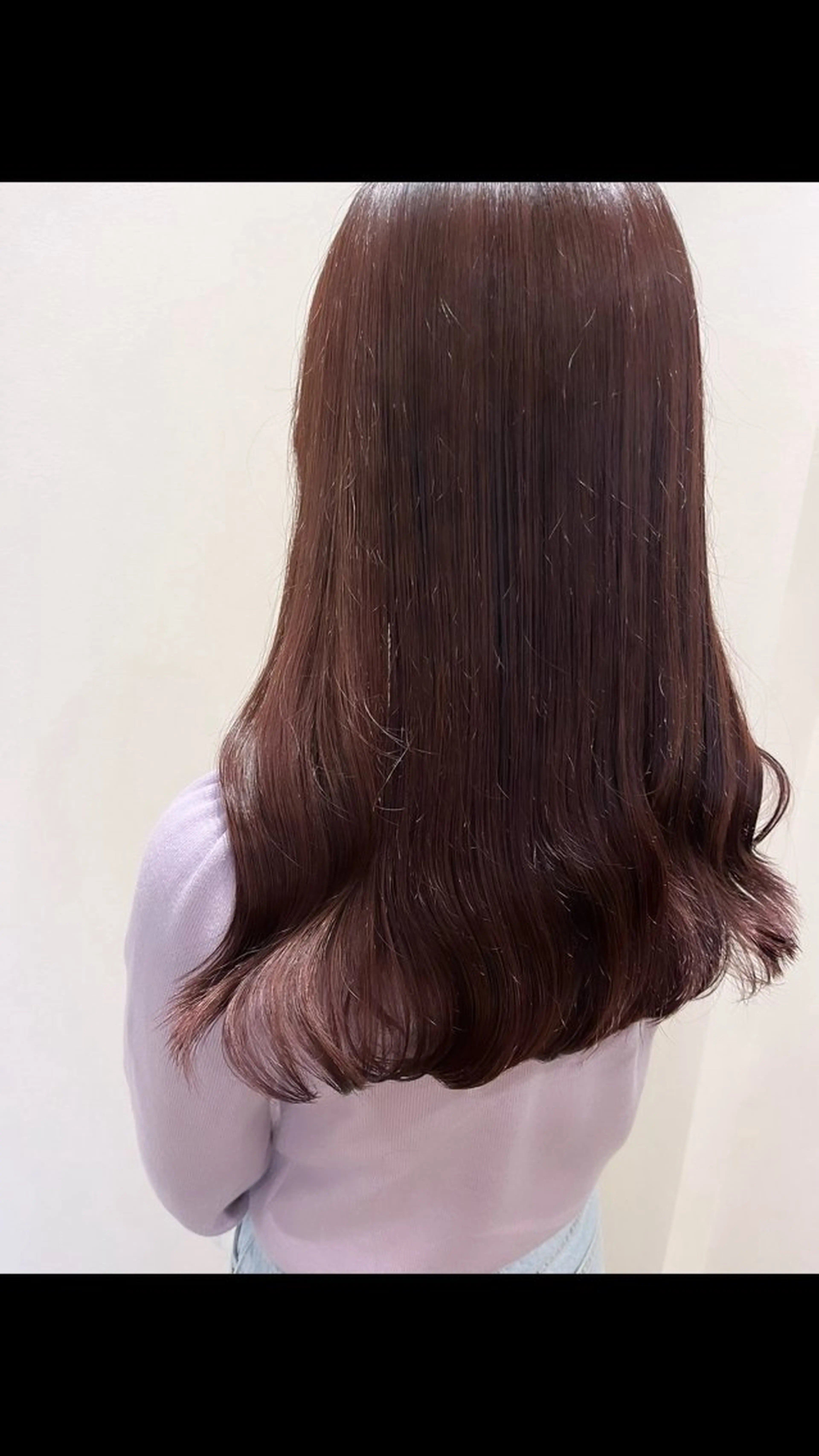 セミロング ラベンダーブラウン ヘアカラー 顔まわり🤍小顔 カット🤍みさきのヘアスタイル