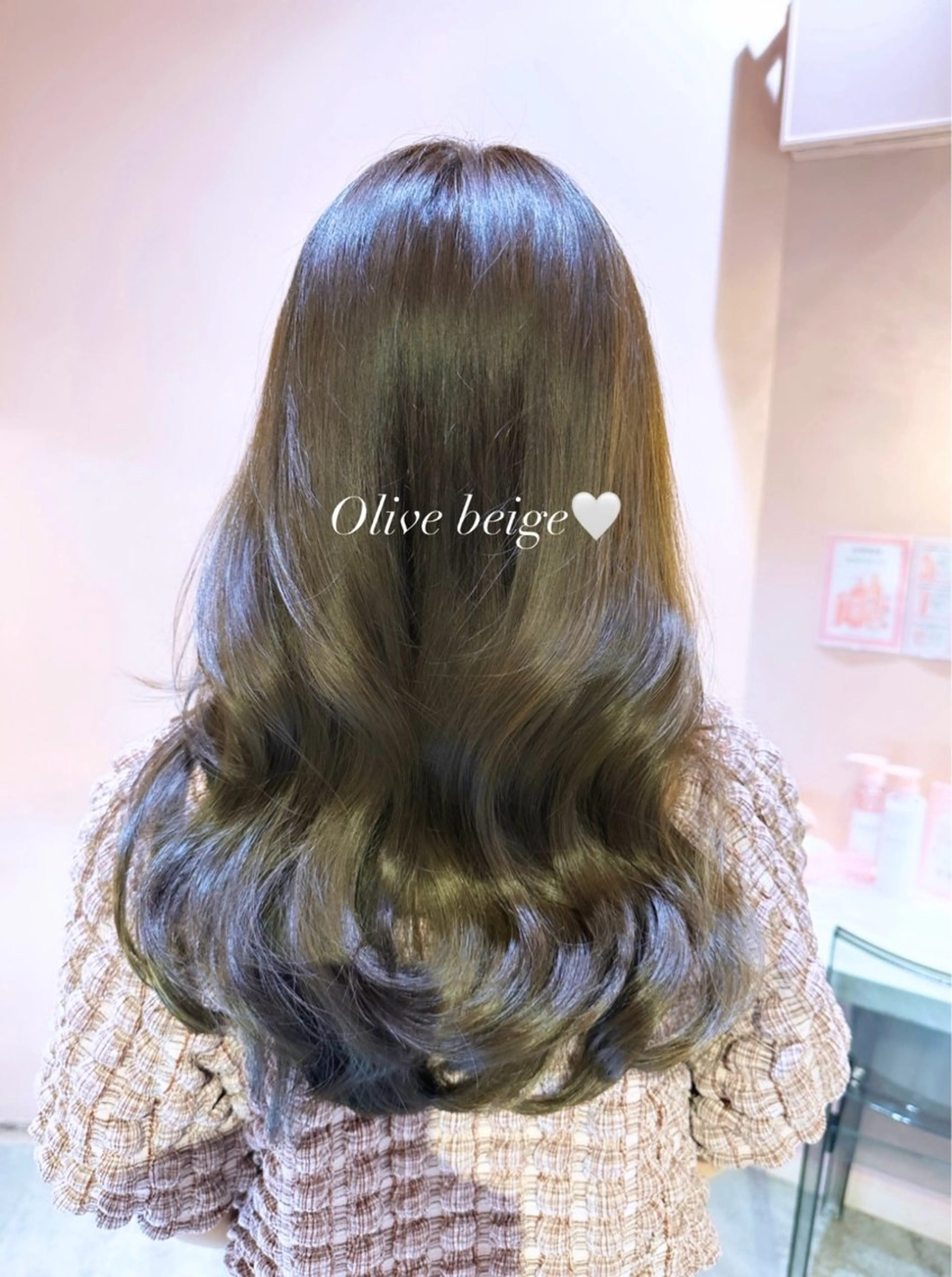 【💚オリーブにしたい方はこちら🫒✨️】艶々オリーブカラーの写真