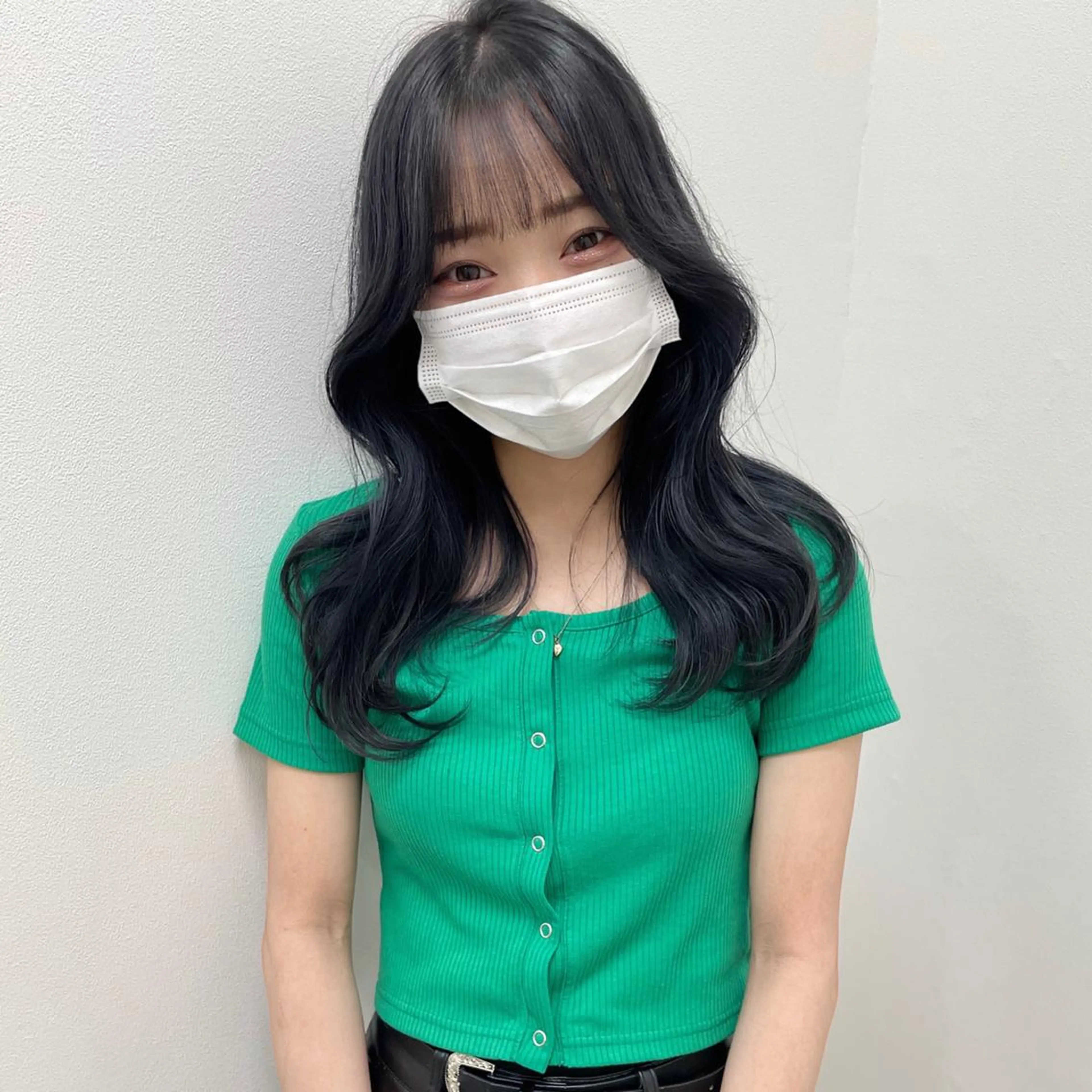 セミロング rina／ベージュ ワンホン/韓国ヘアのヘアスタイル