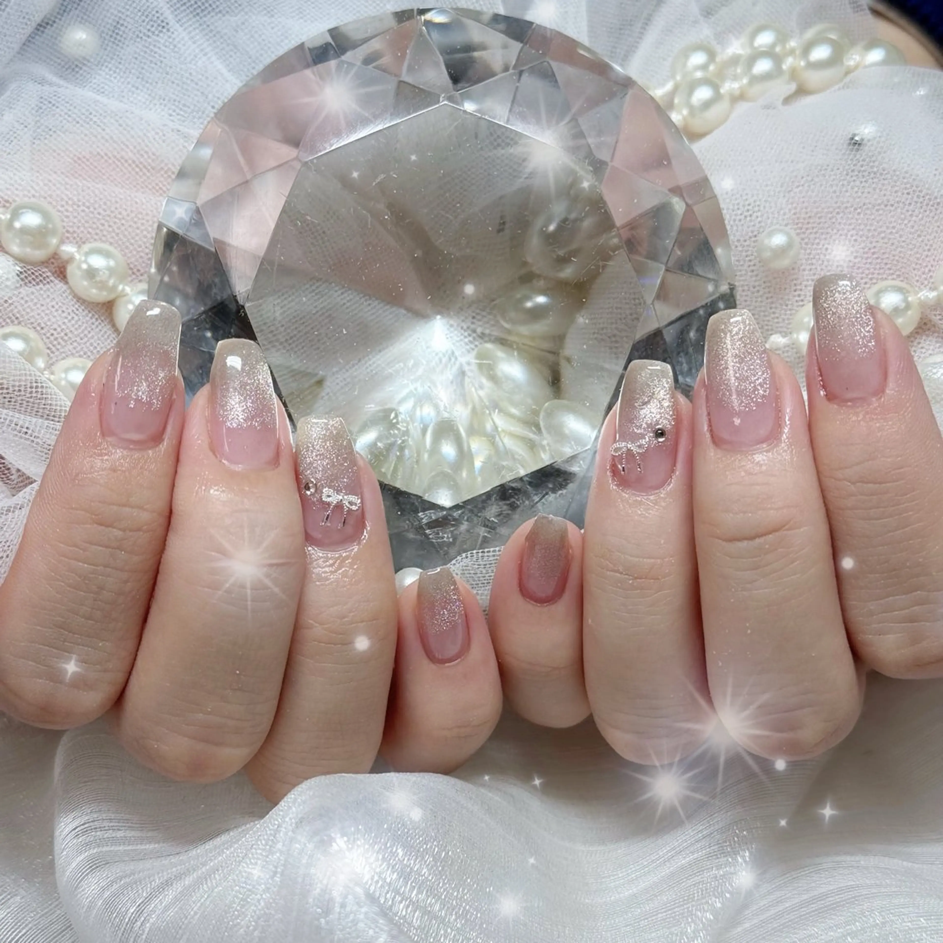 ネイル マグネットネイル ハンドネイル 🎀Mai 🎀✩.*のネイルデザイン