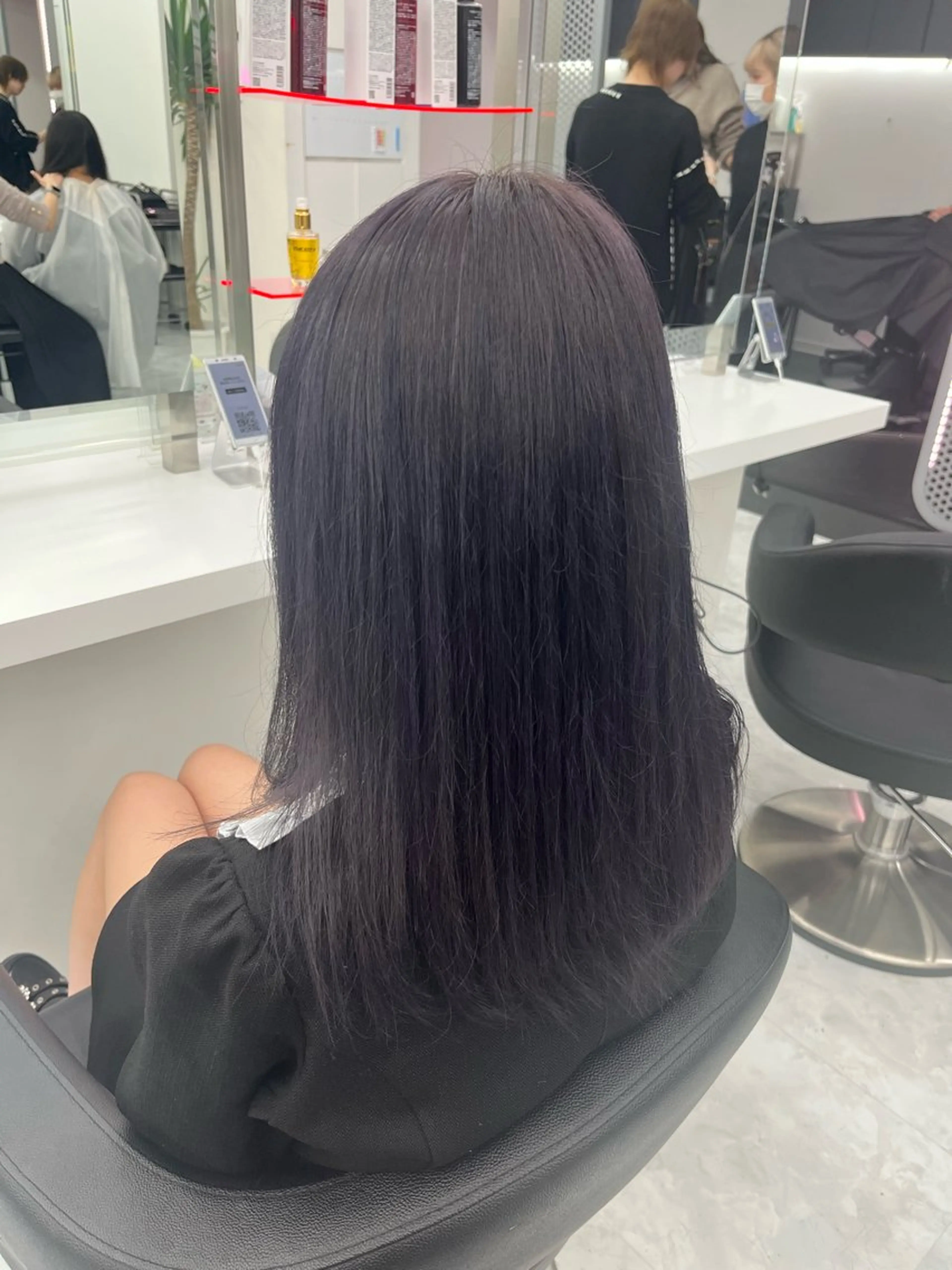 セミロング カラー グレージュ ラベンダーカラー ラベンダーグレージュ ラベンダーグレー ヘアカラー 💖トレンド春夏 カラー💖FUTAのヘアスタイル