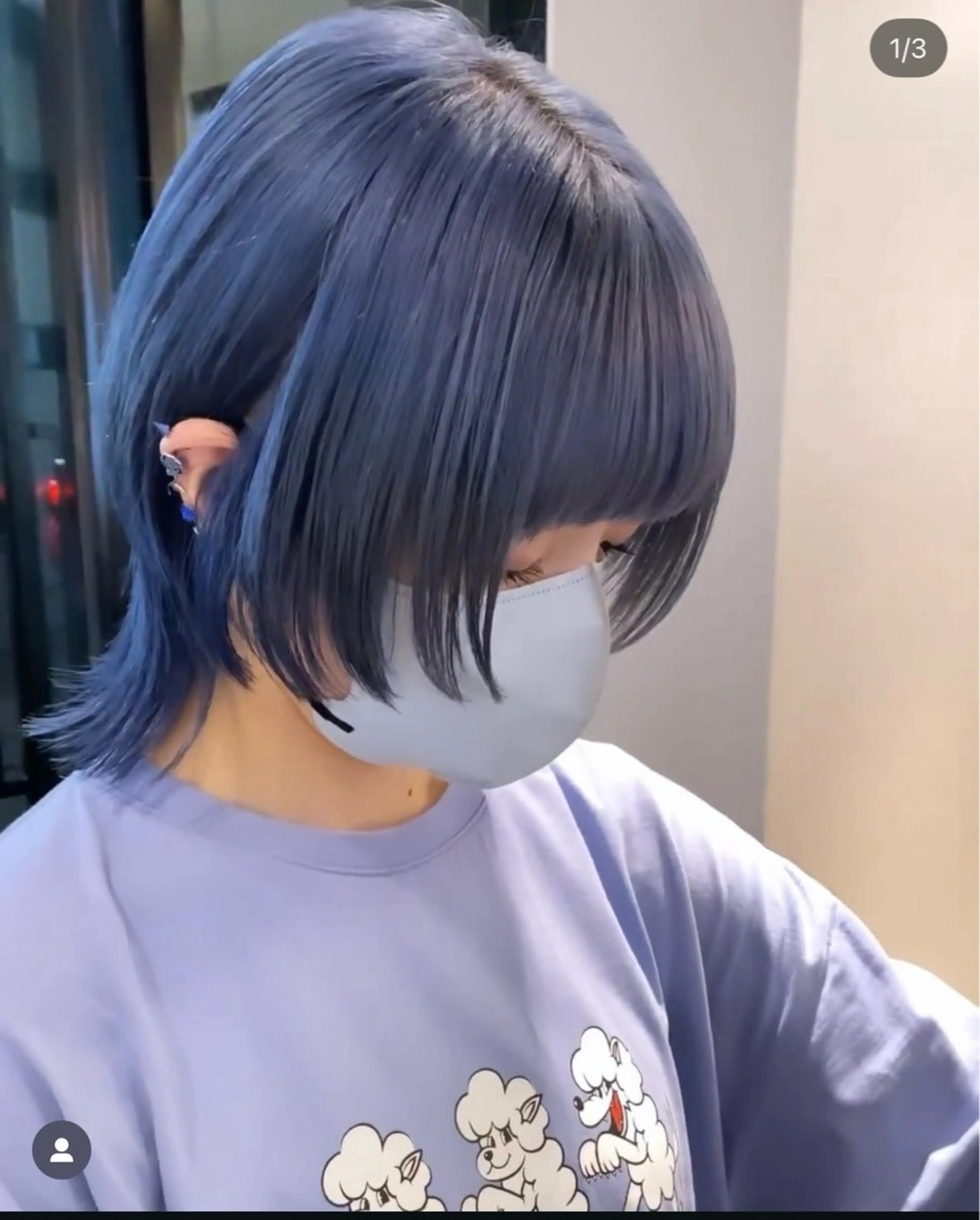 ミディアム ウルフカット指名 No. 1橘しゅうとのヘアスタイル