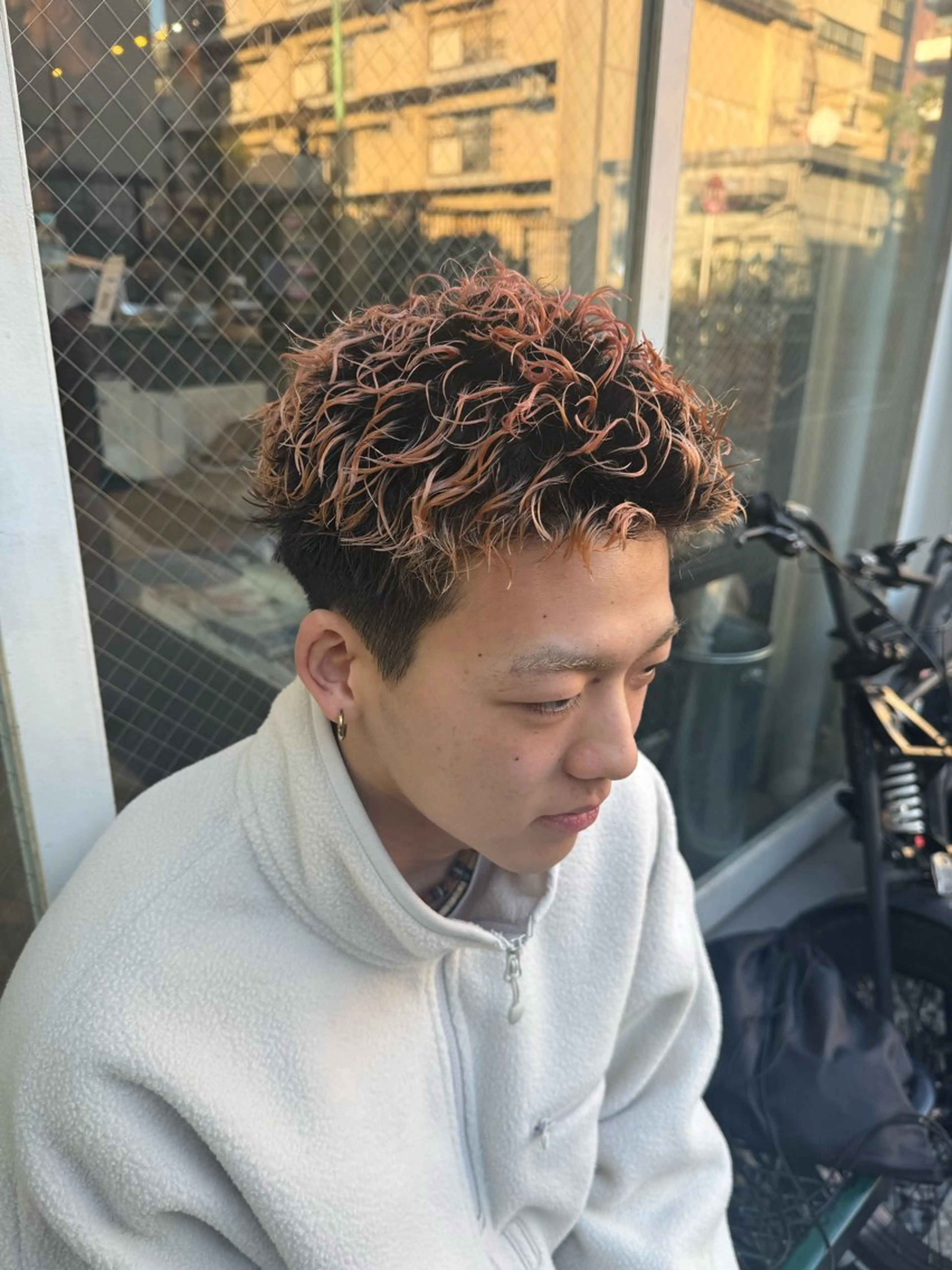 ショート パーマ カット パーマ トリートメント ツイスパ/メンズ パーマ/歩夢のヘアスタイル