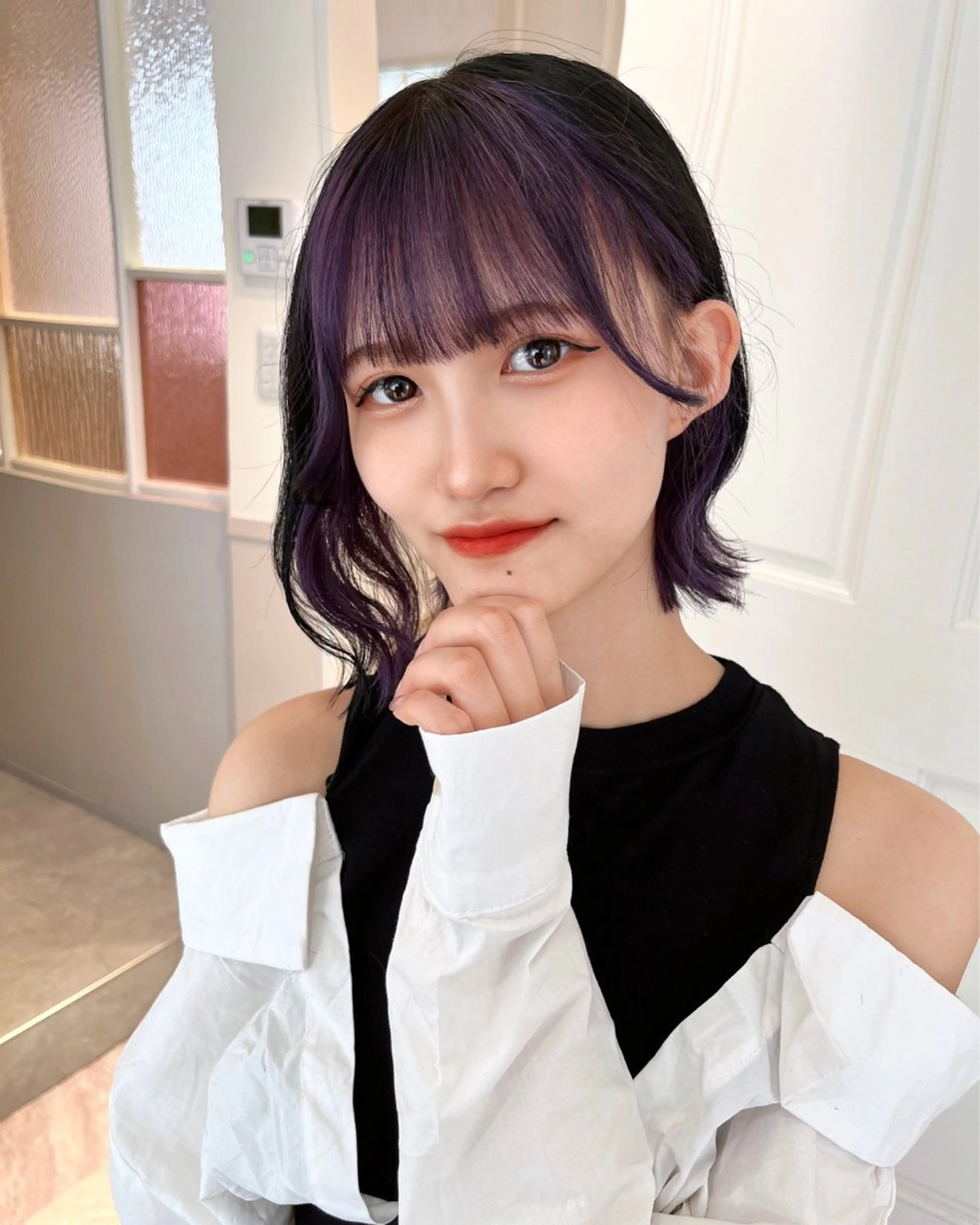 ショート カラー 🎀可愛くします💗 空きあり✨のヘアスタイル