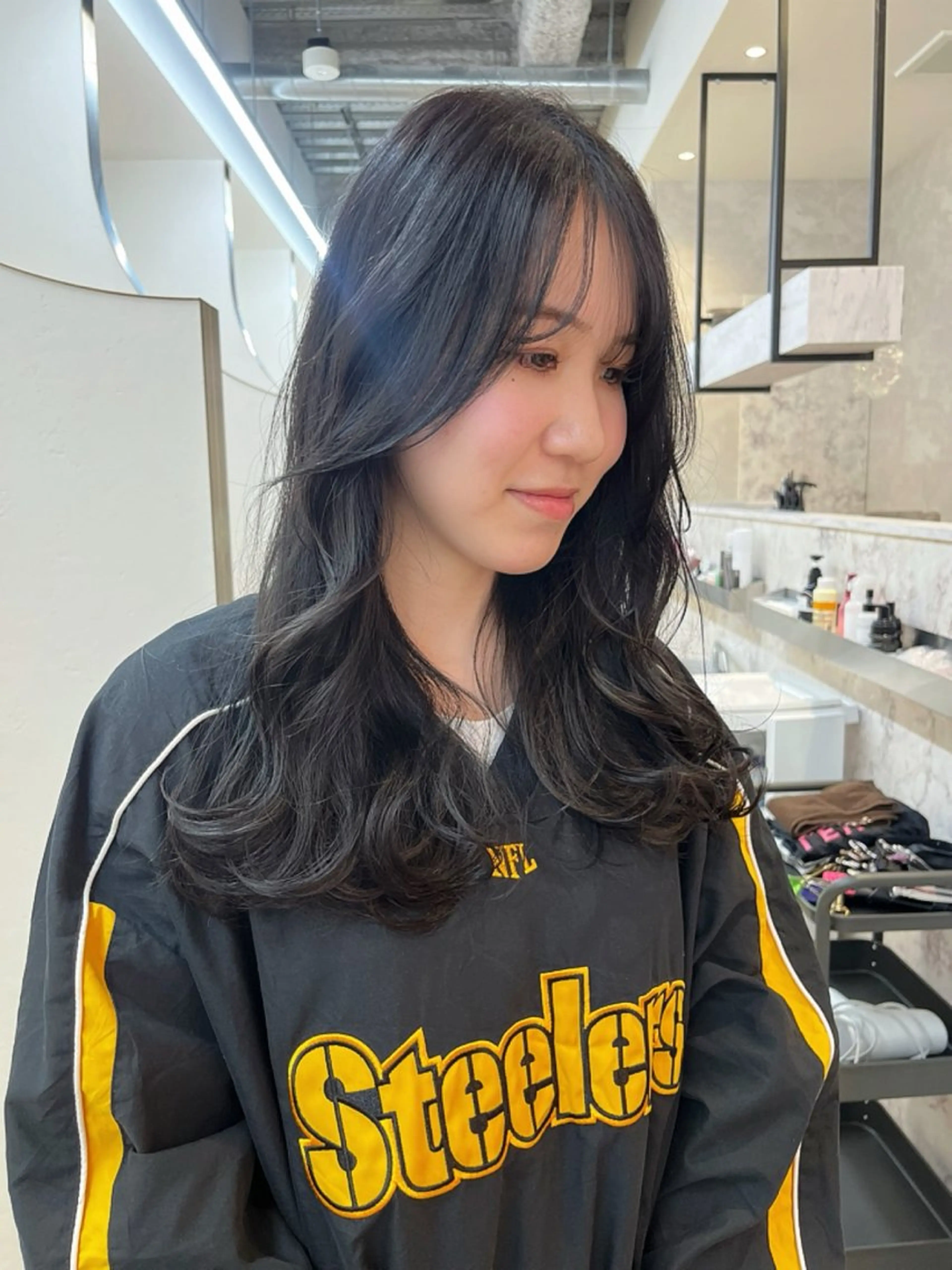 ロング カラー 柔らかい艶暖色 レイヤー🫧姫汝のヘアスタイル