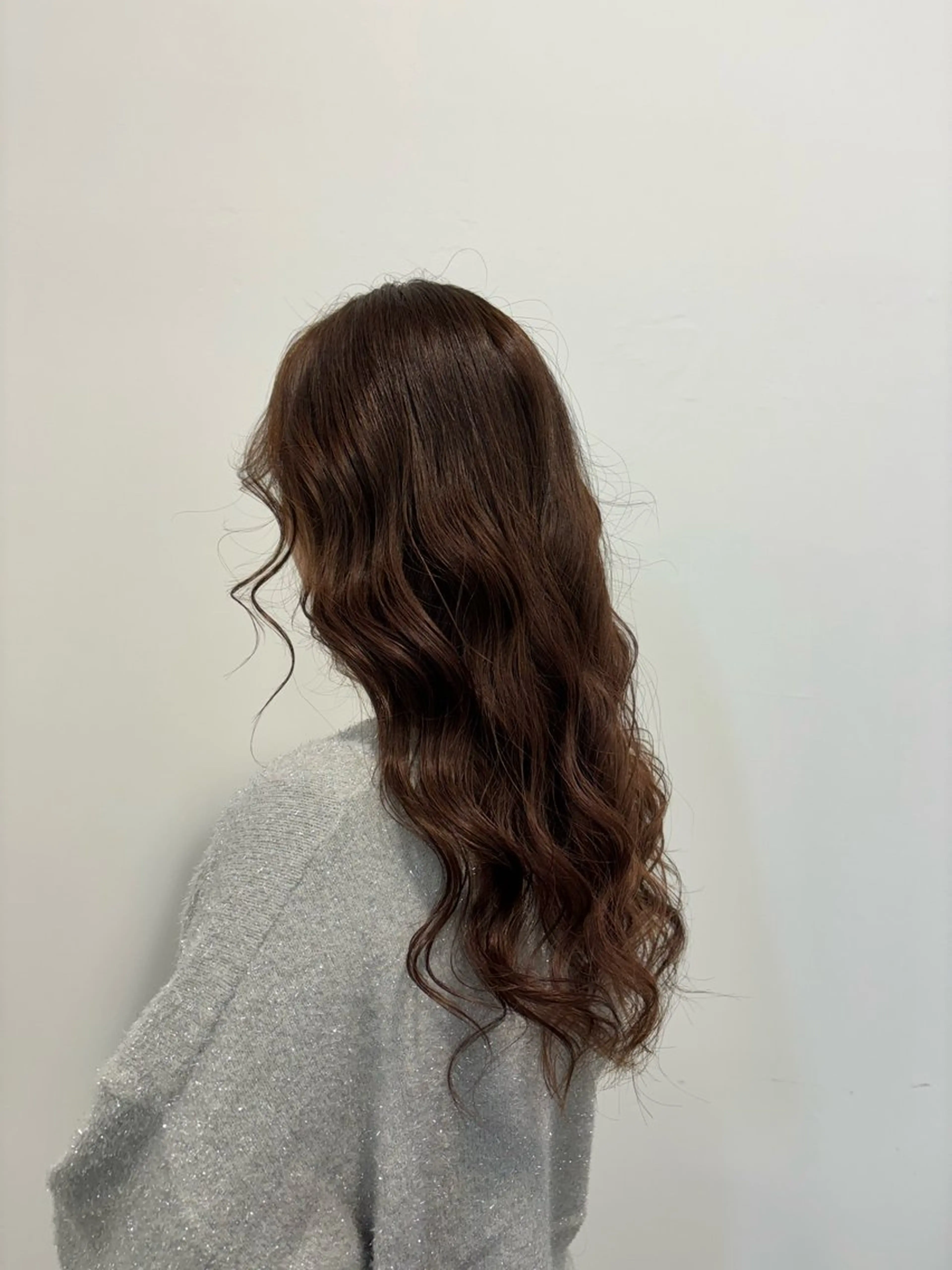 プレミアムカラー 💚オーガニック🌿‬のカラー剤を使用した、髪の毛にも頭皮にも優しく、色持ちも良いカラー‎🤍の写真