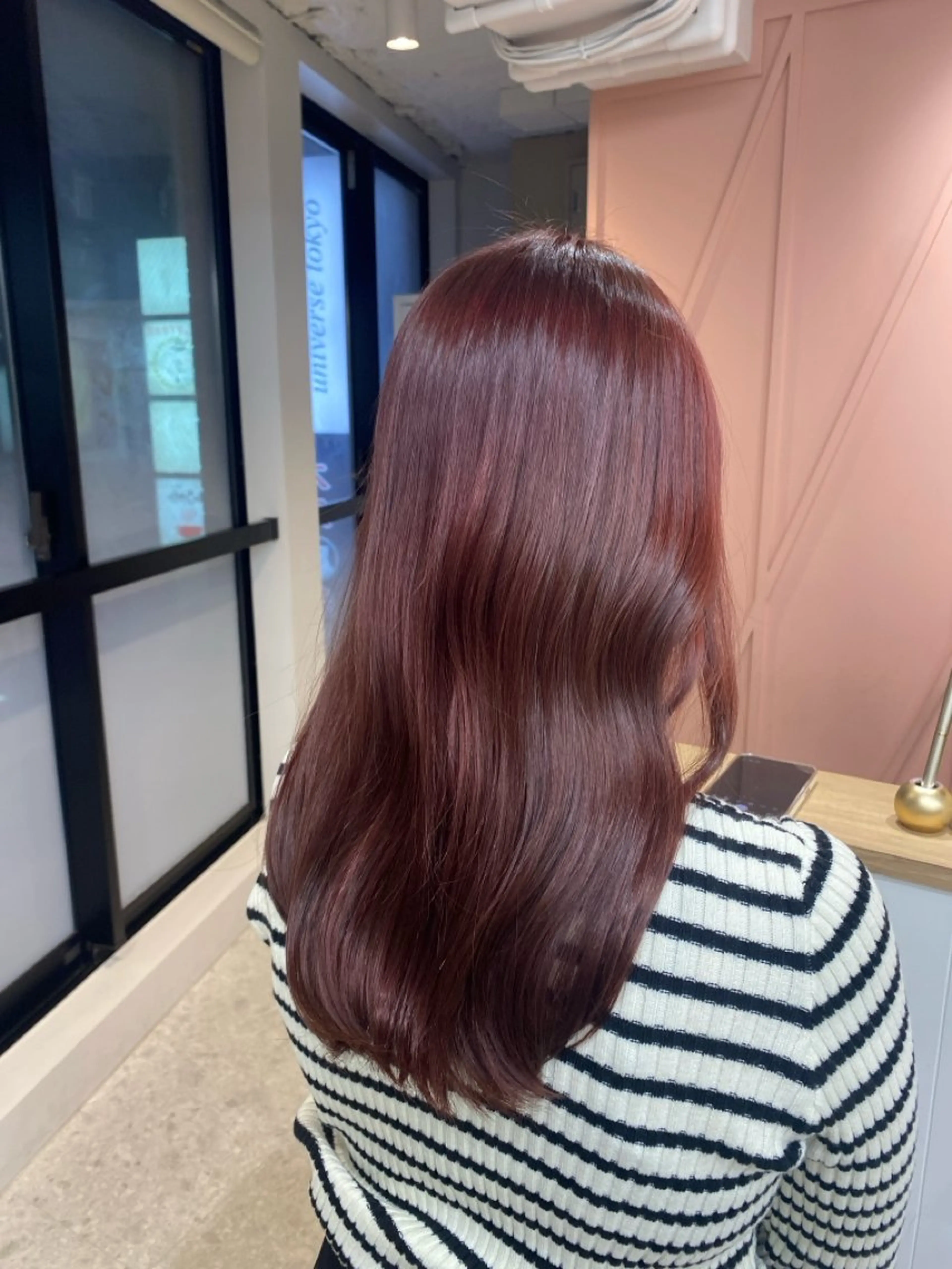 カラー ラベンダーカラー ピンクカラー a. ririのヘアスタイル