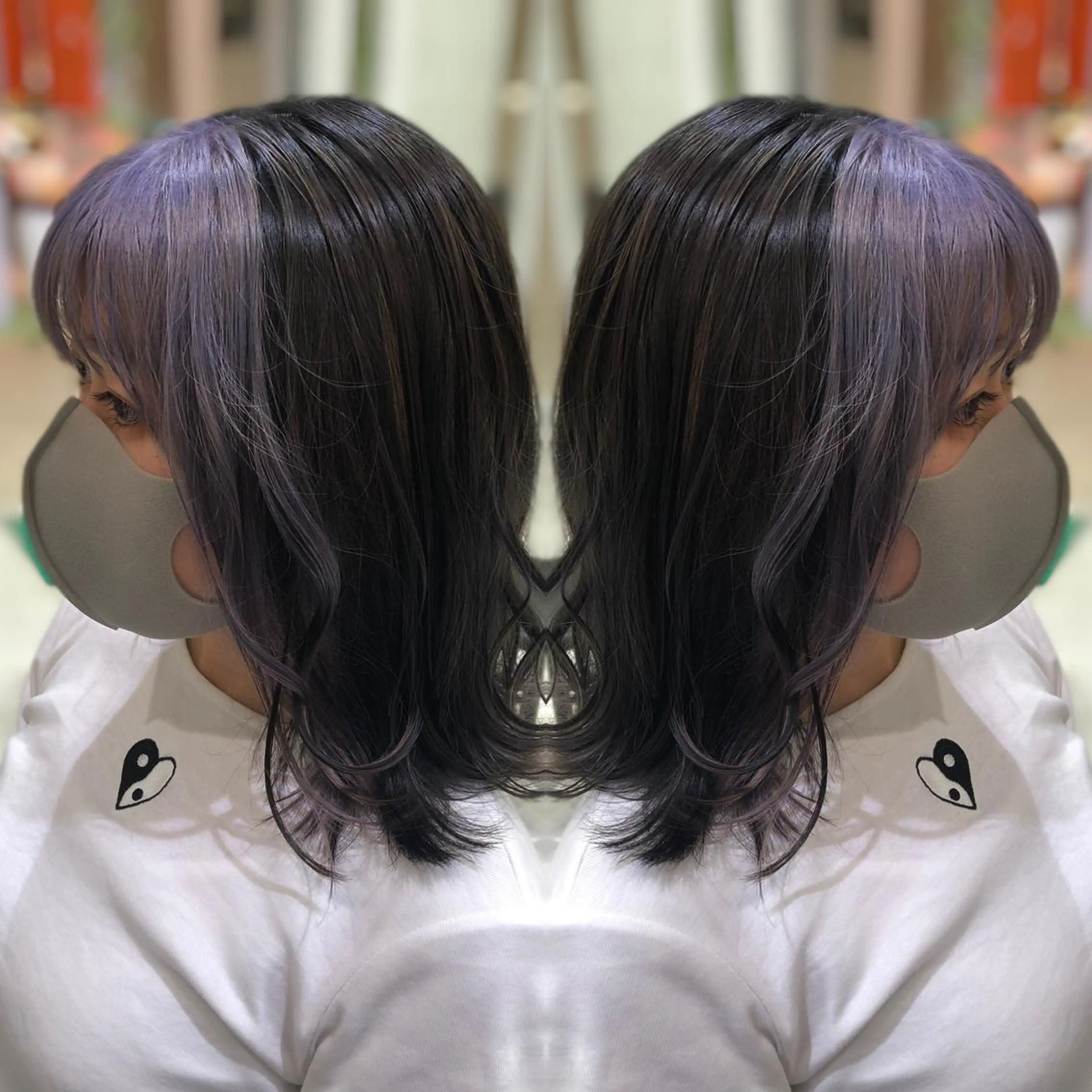 ミディアム カラー 韓国レイヤー×透明感 カラー/山崎一輝のヘアスタイル