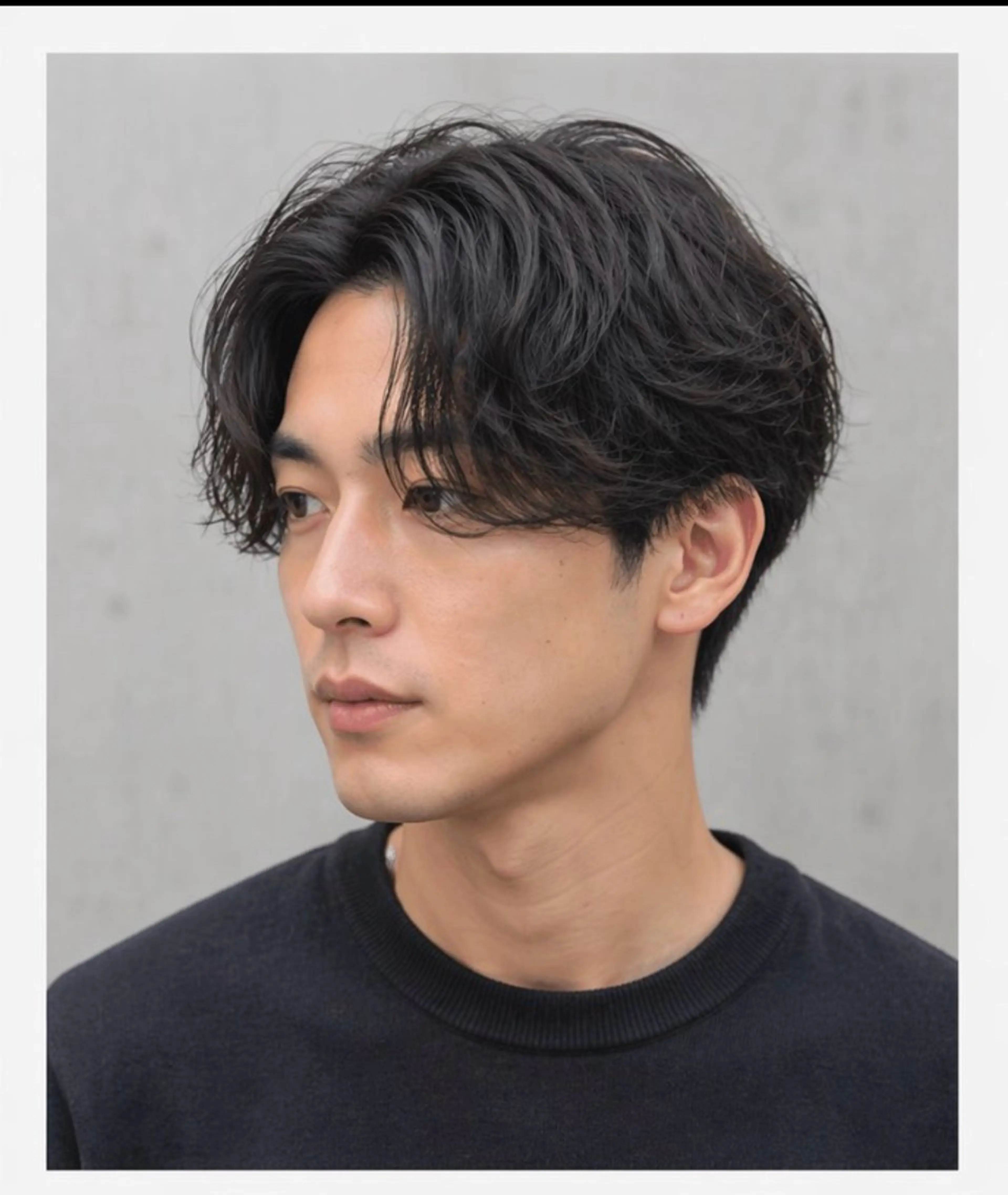 メンズ センターパート 上原成統/艶カラー/ 白髪ぼかし/表参道のヘアスタイル