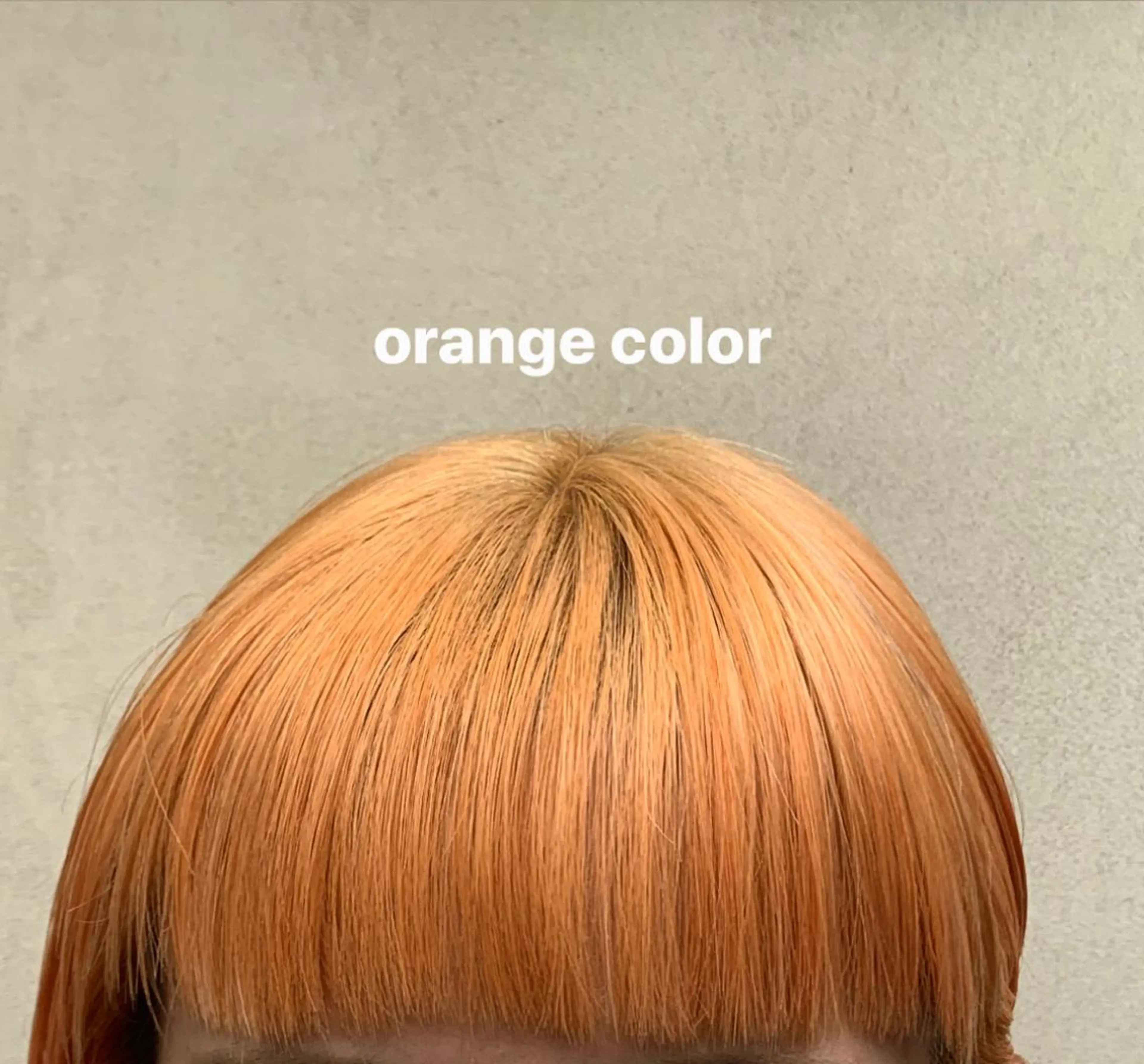 セミロング カラー ブリーチ オレンジ ヘアカラー 顔周り/レイヤー 🤍マリノのヘアスタイル
