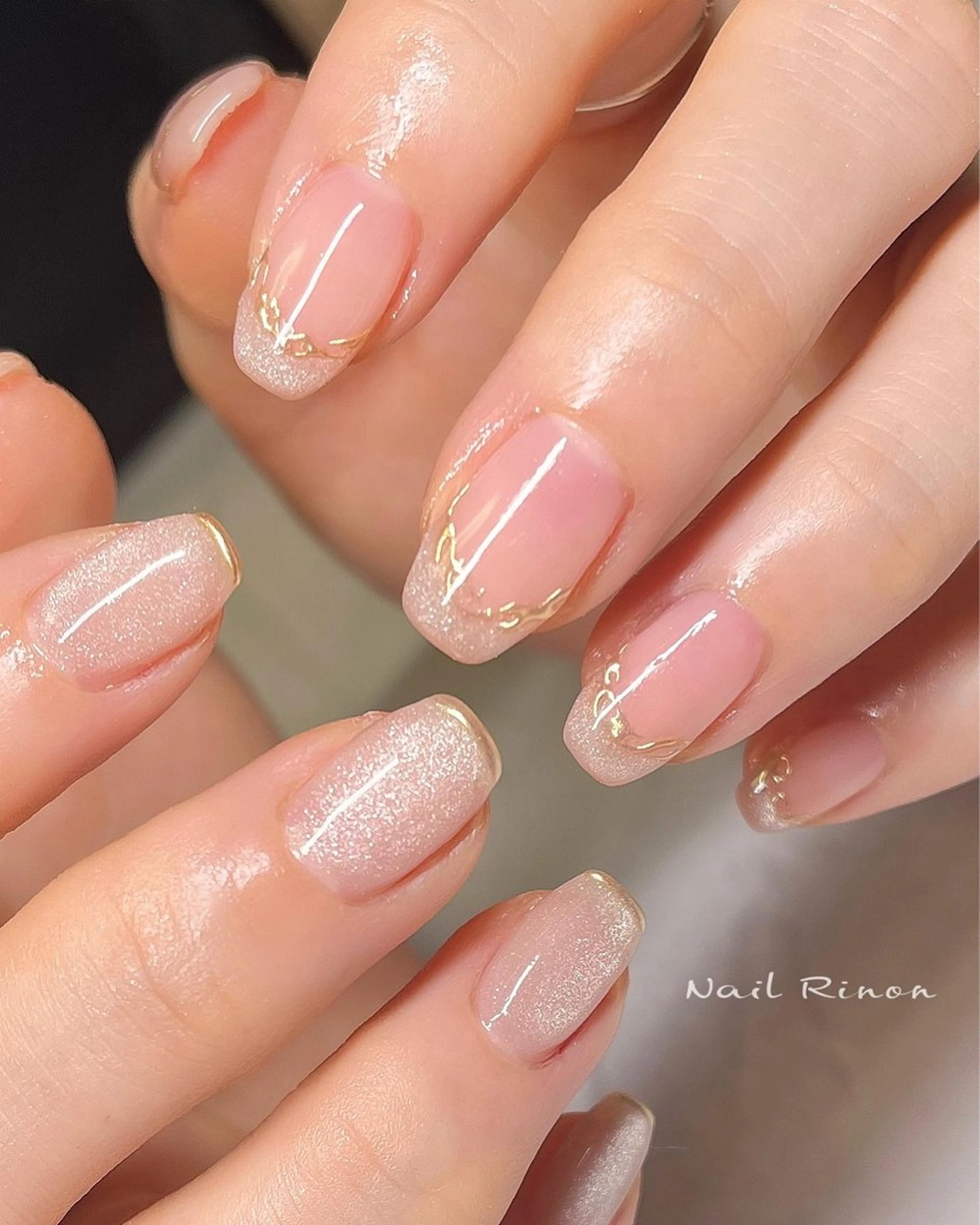 ネイル マグネットネイル ハンドネイル Nail Rinonのネイルデザイン