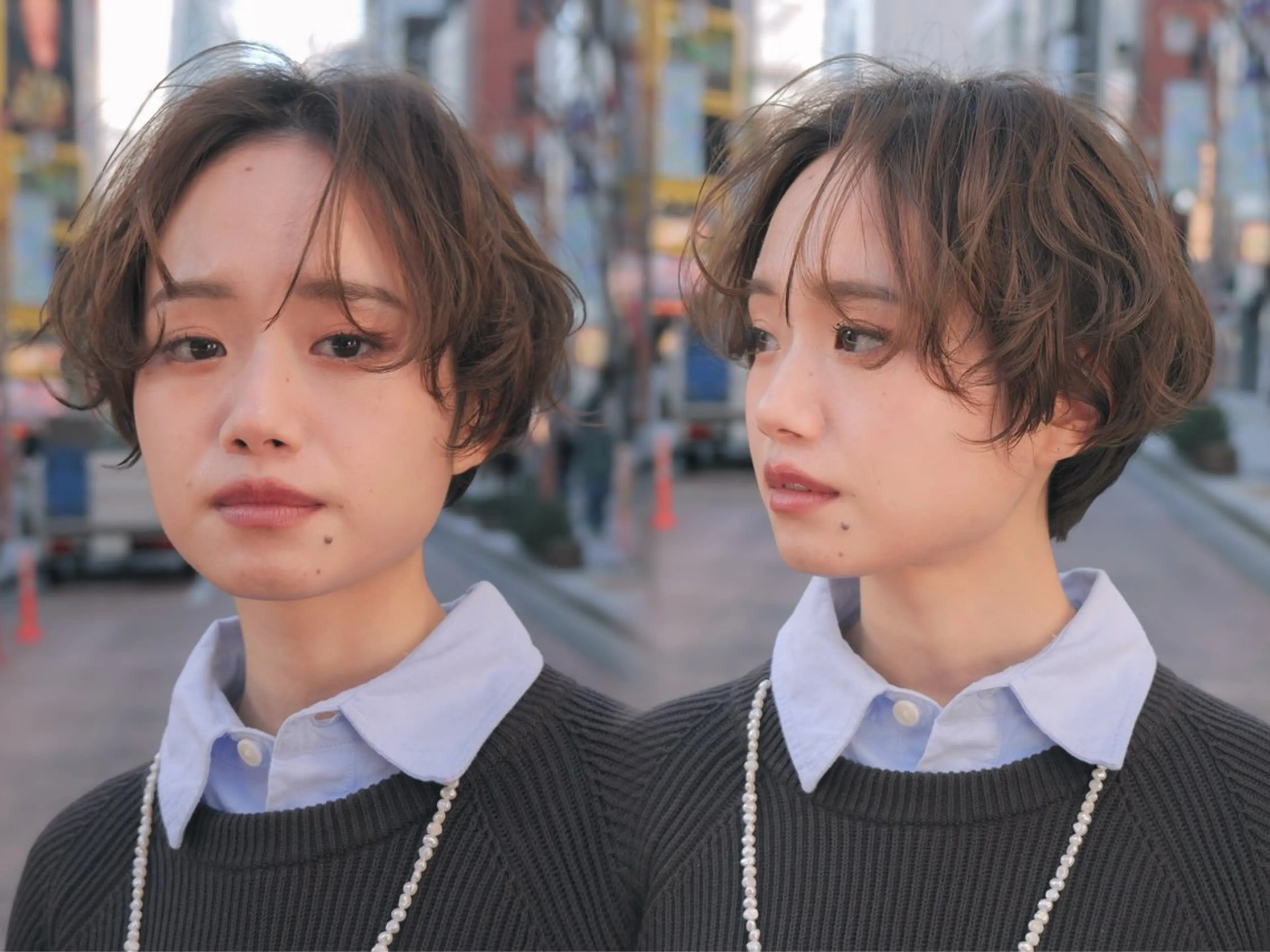 ショート パーマ ショートヘア カット パーマ ショート ボブ メンズ パーマのヘアスタイル