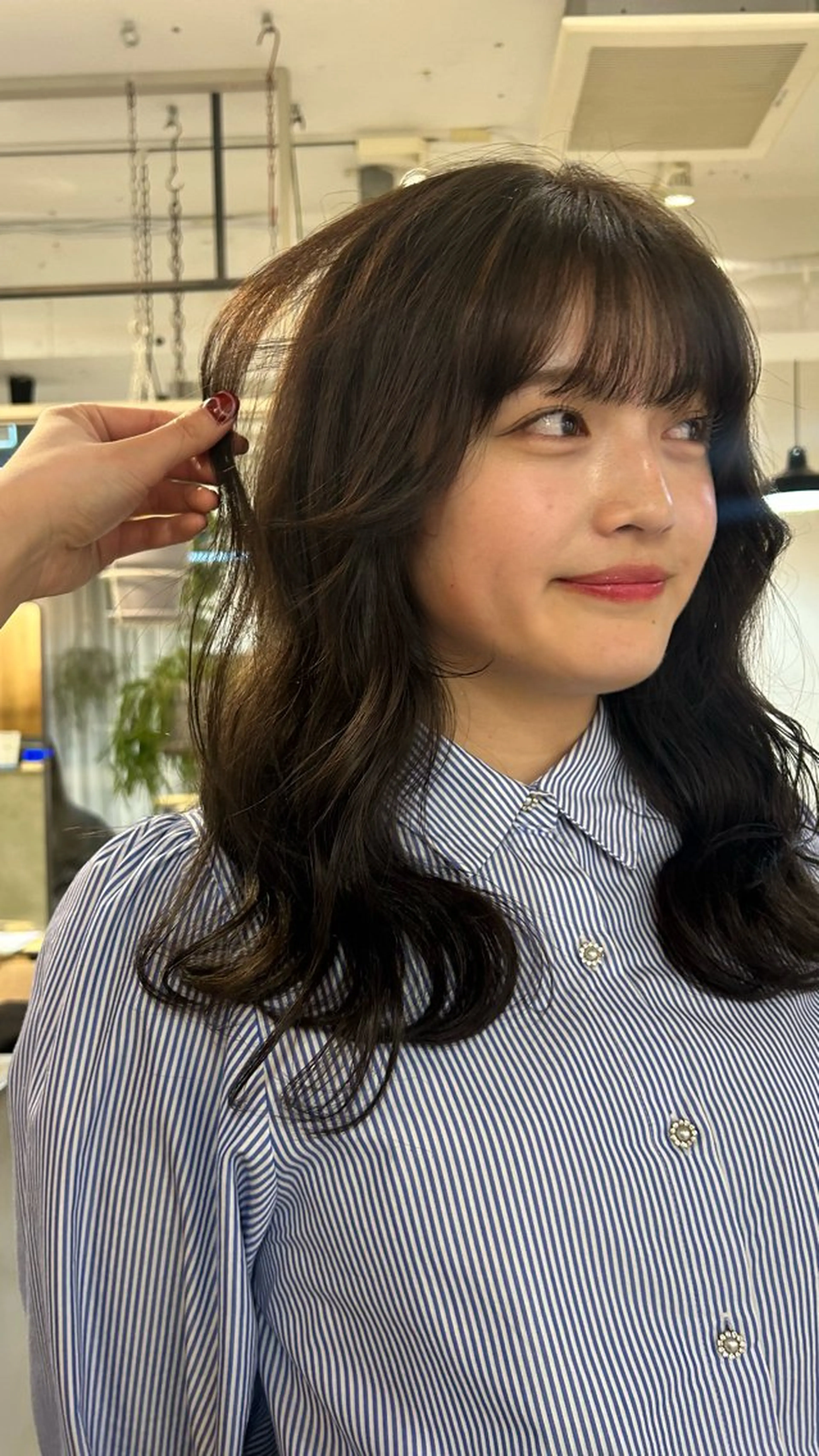 セミロング カラー カット ヘアカラー じゅわっと暖色カラー 🍊Moemiのヘアスタイル