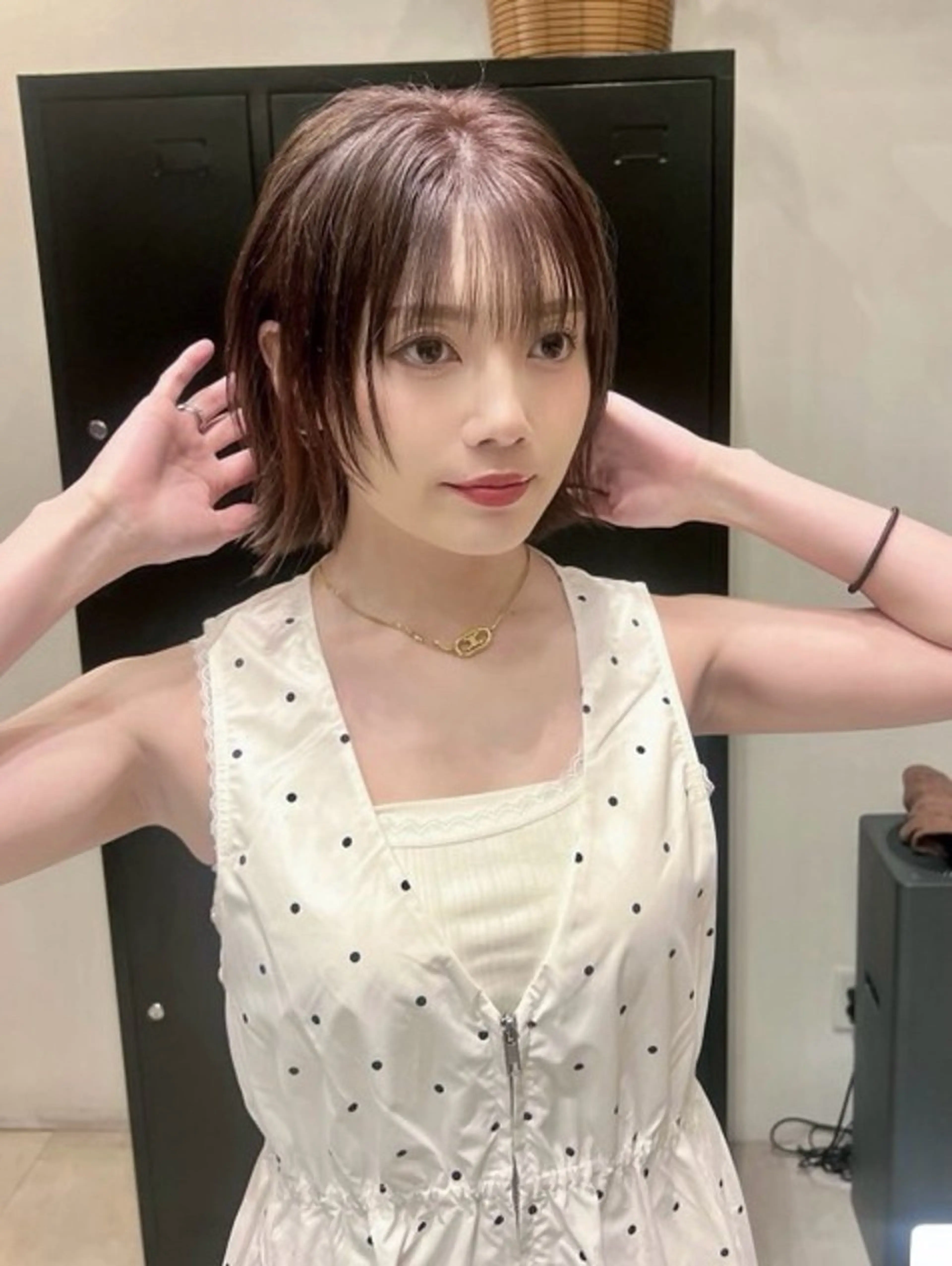 ショート ボブレイヤー ボブ 韓国風ヘア レイヤーカット カット ヘアカラー トリートメント ✨透明感カラー/縮毛 恵比寿HAYATO✨のヘアスタイル