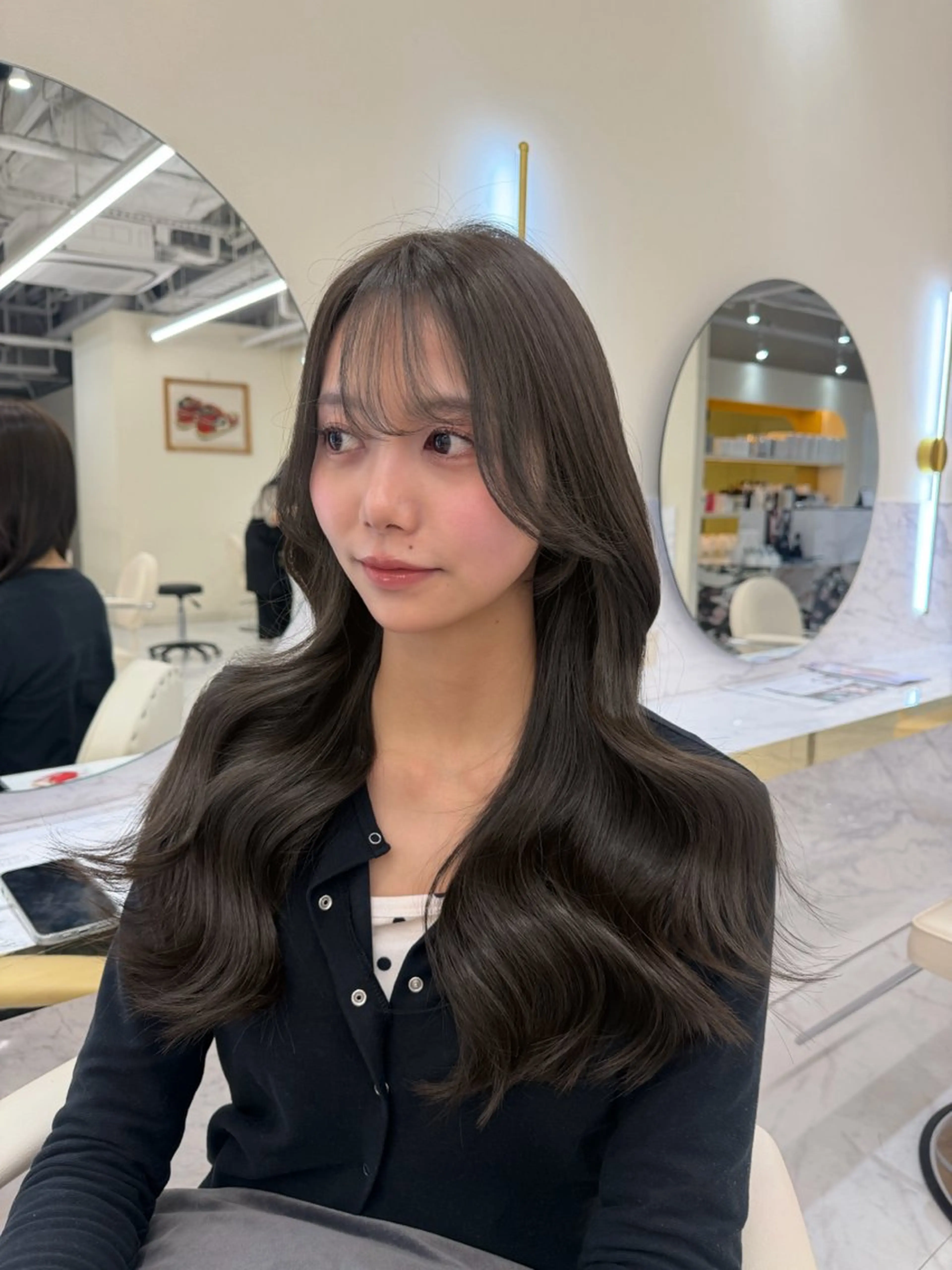 ロング カット ヘアカラー トリートメント レイヤーカット/髪質 改善/momo🎀のヘアスタイル