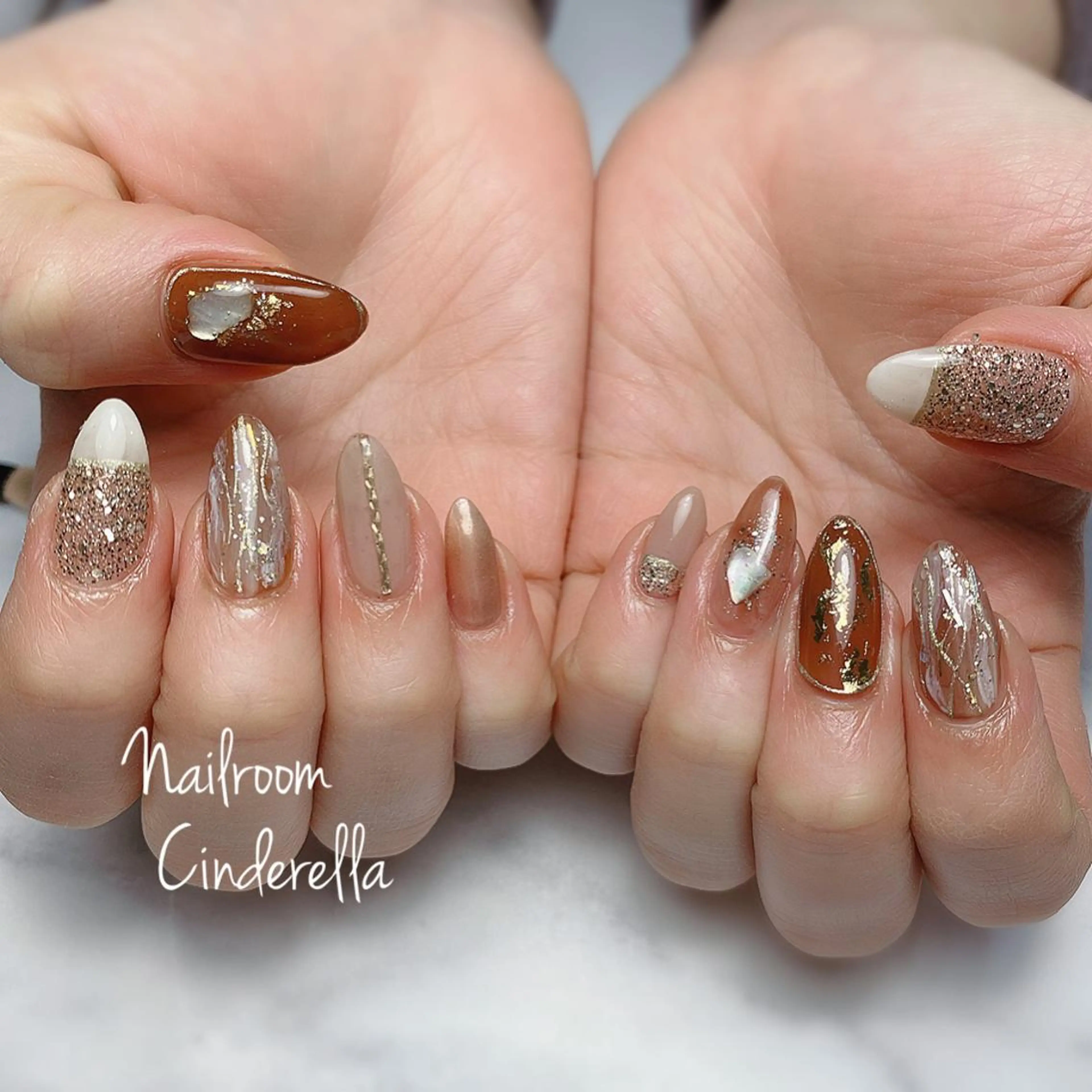 ネイル ニュアンスネイル Nailroom. Cinderellaのネイルデザイン
