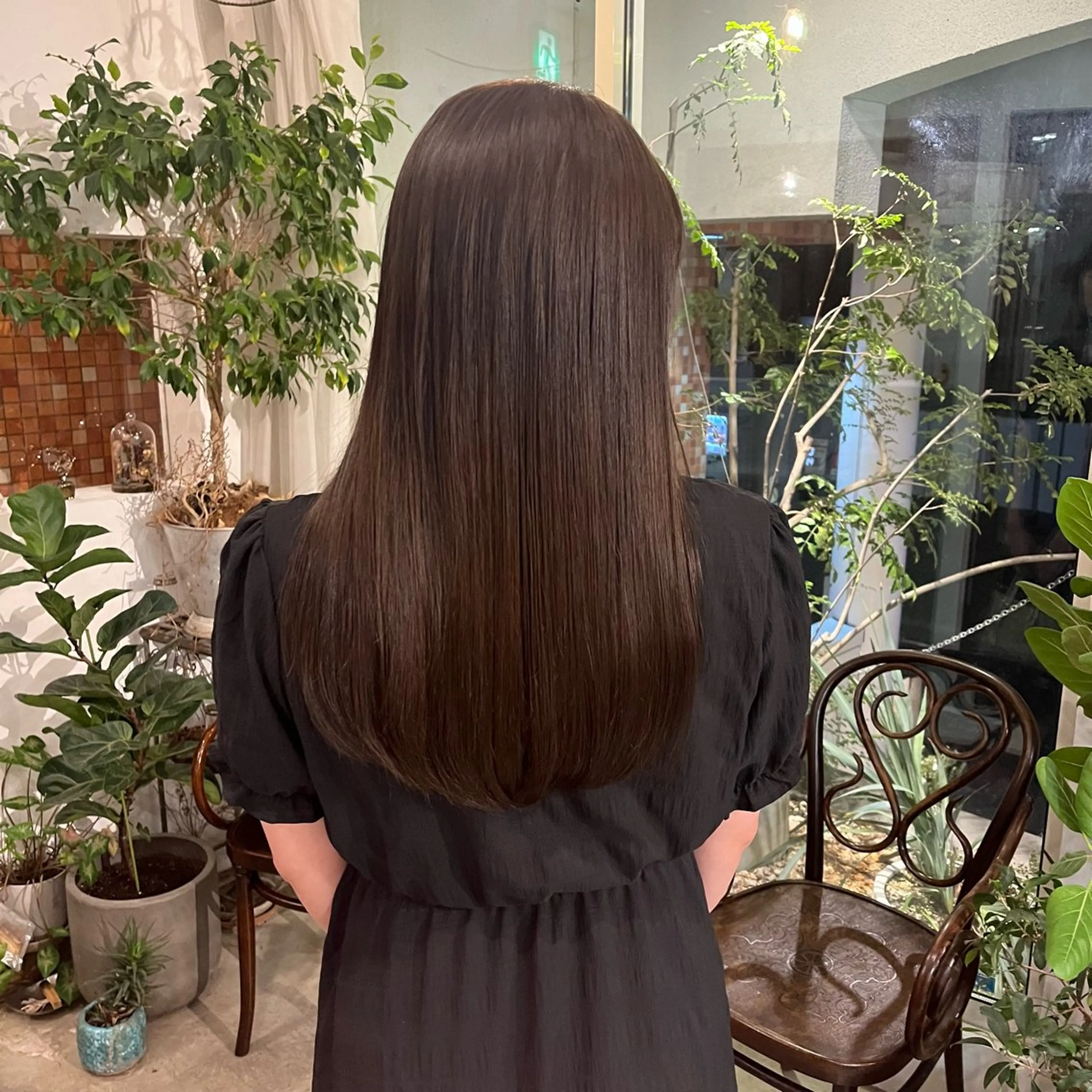 ロング カラー 髪質改善 高原 優のヘアスタイル