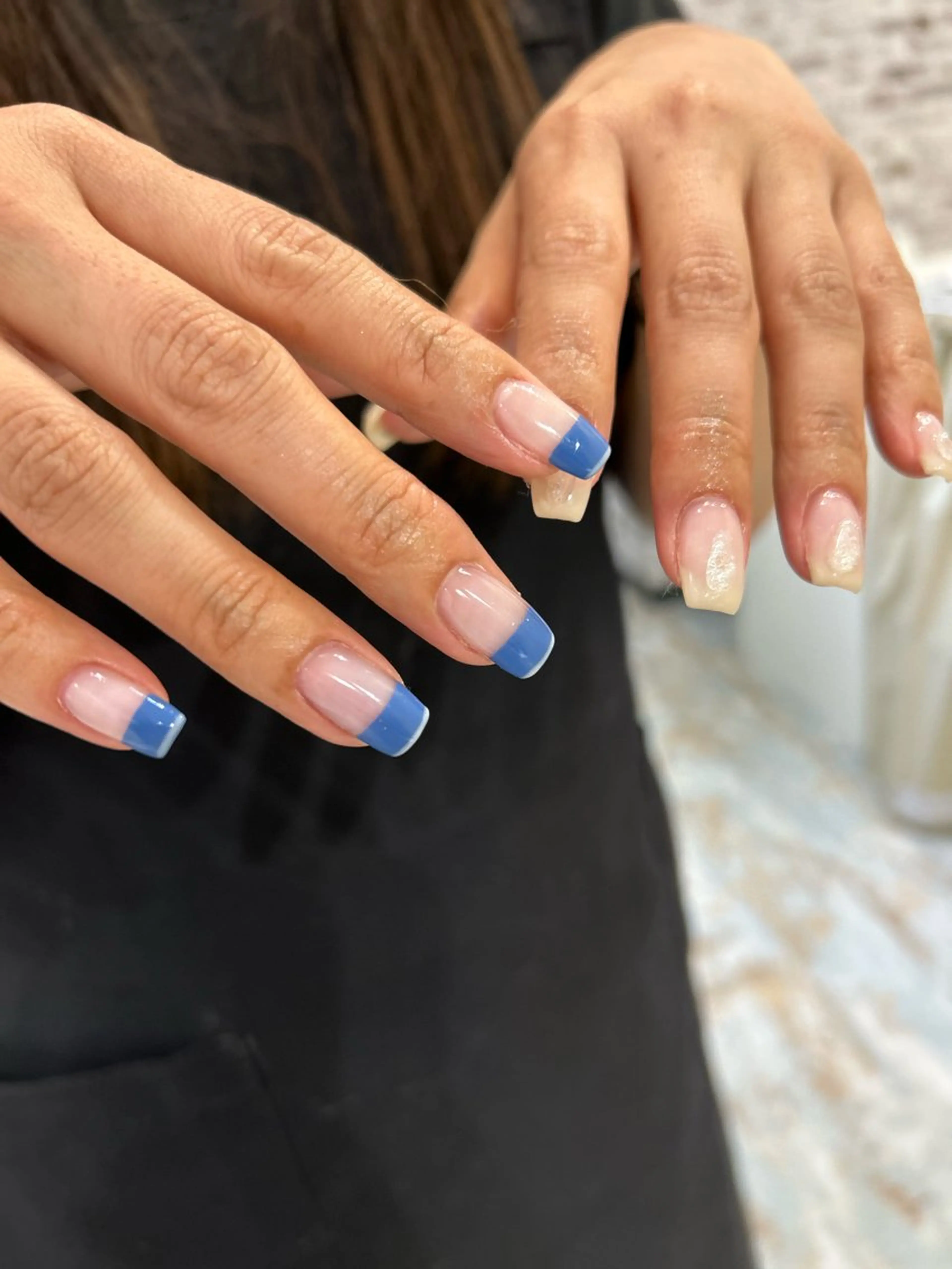 ネイル キラキラネイル 持ち込み オフィスネイル ピンク ピンクベージュ ハンドネイル Lily nailのネイルデザイン