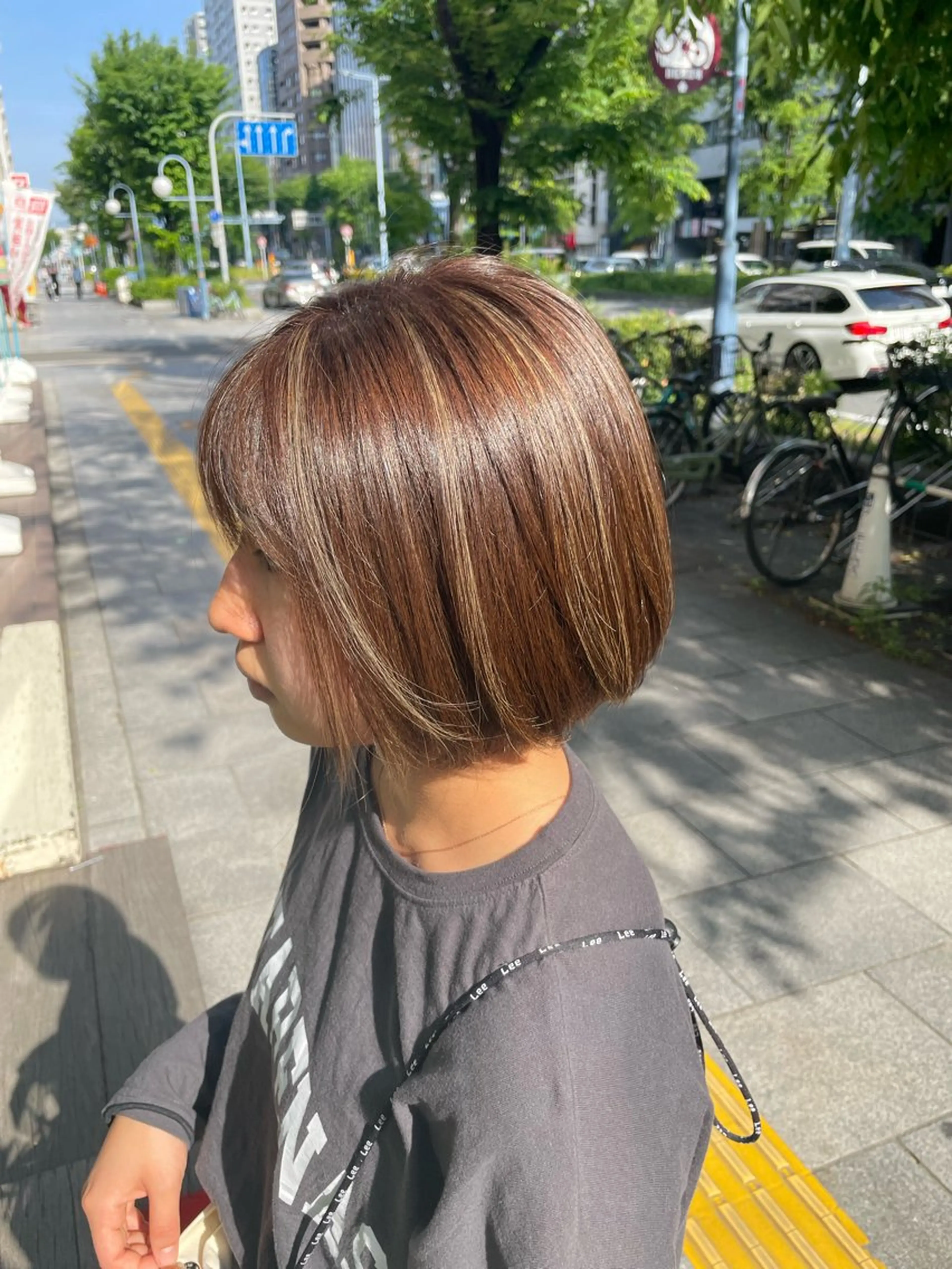 ミディアム 脇坂 誠也のヘアスタイル
