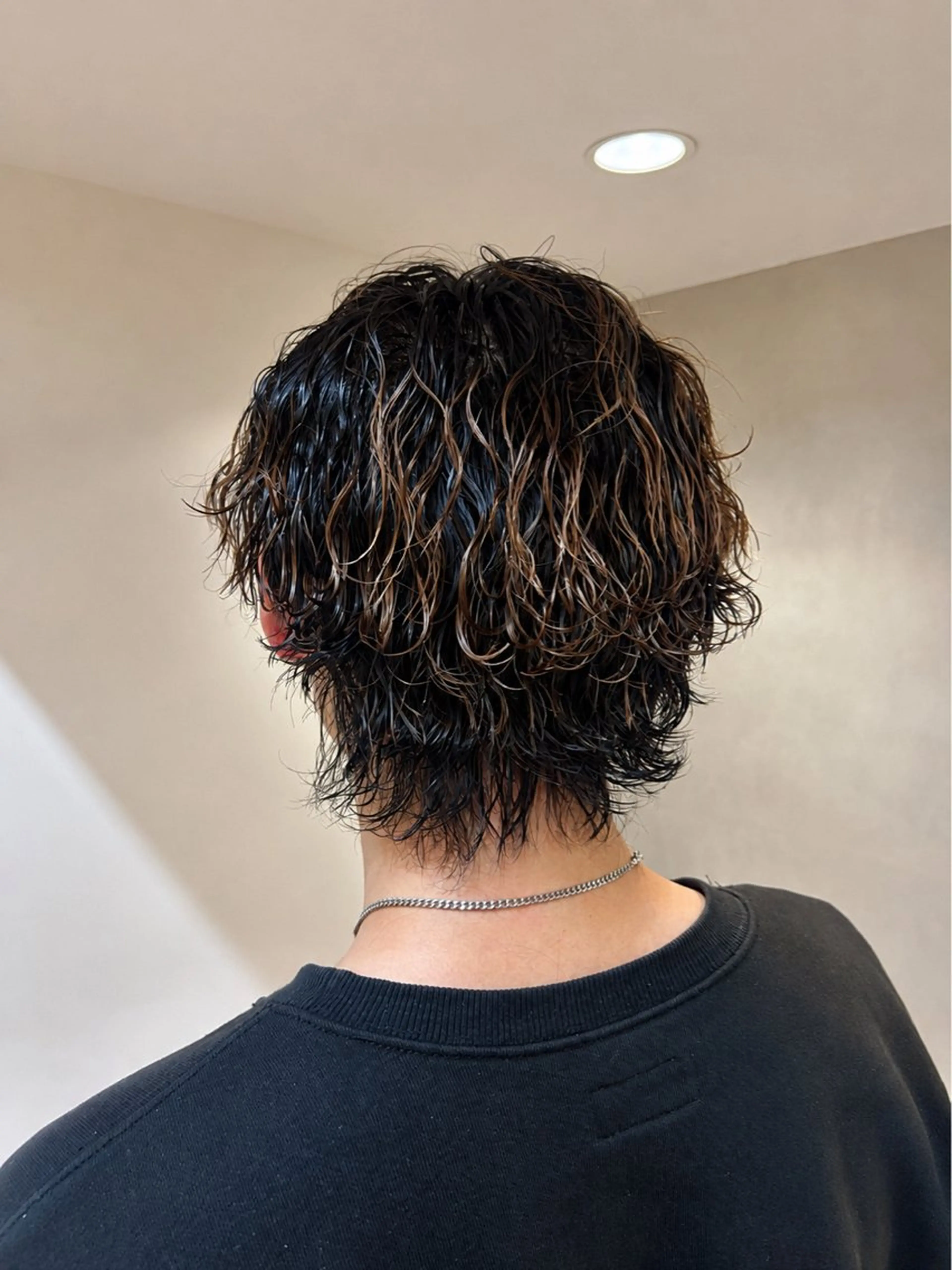 パーマ メンズ メンズハイライト メンズパーマ 波巻きパーマ カット パーマ メンズパーマ ほしのはすみのヘアスタイル