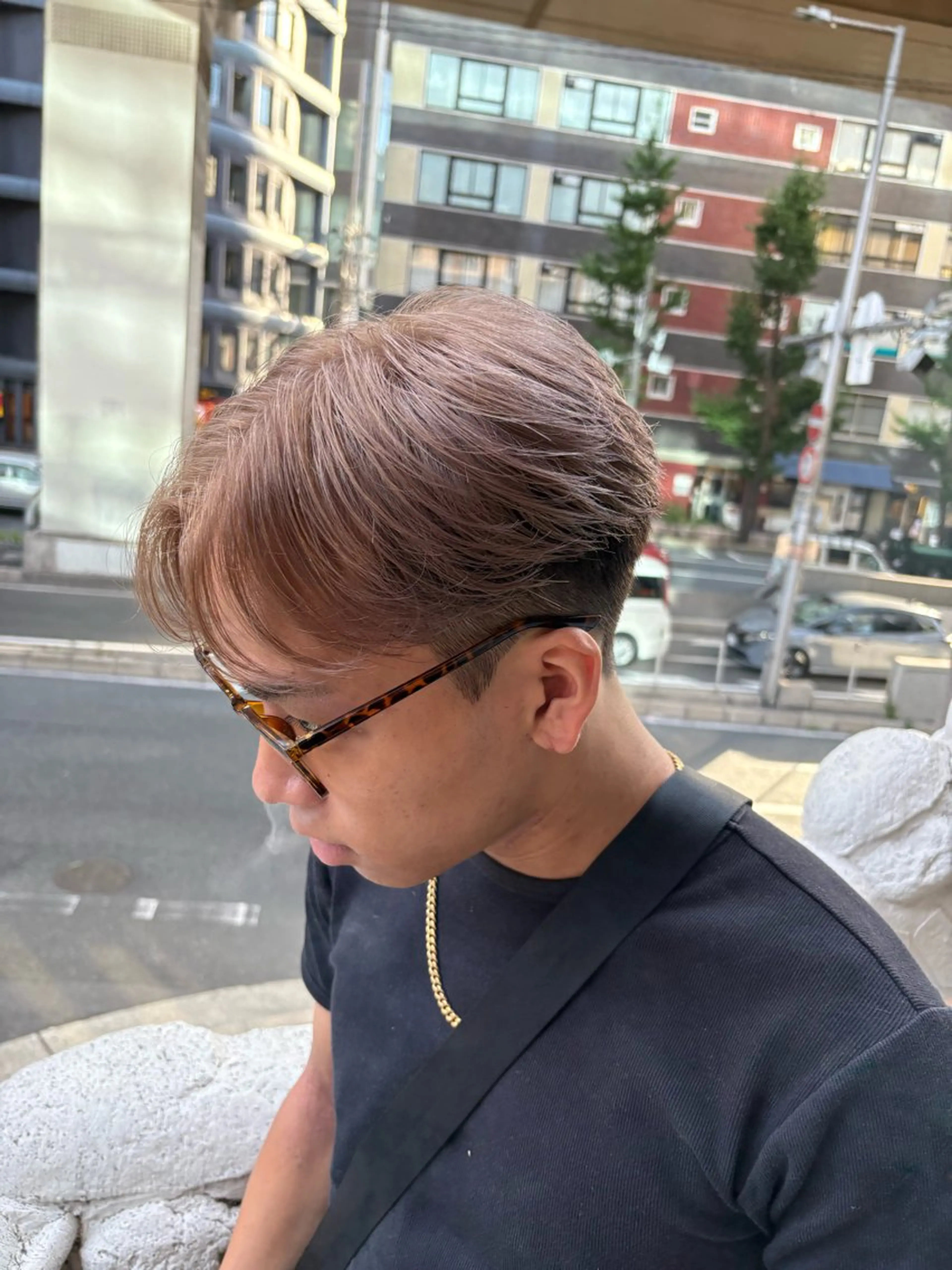 カラー メンズ カット ヘアカラー ニュアンス/シャドウ /韓国系/梅田茶屋町のヘアスタイル