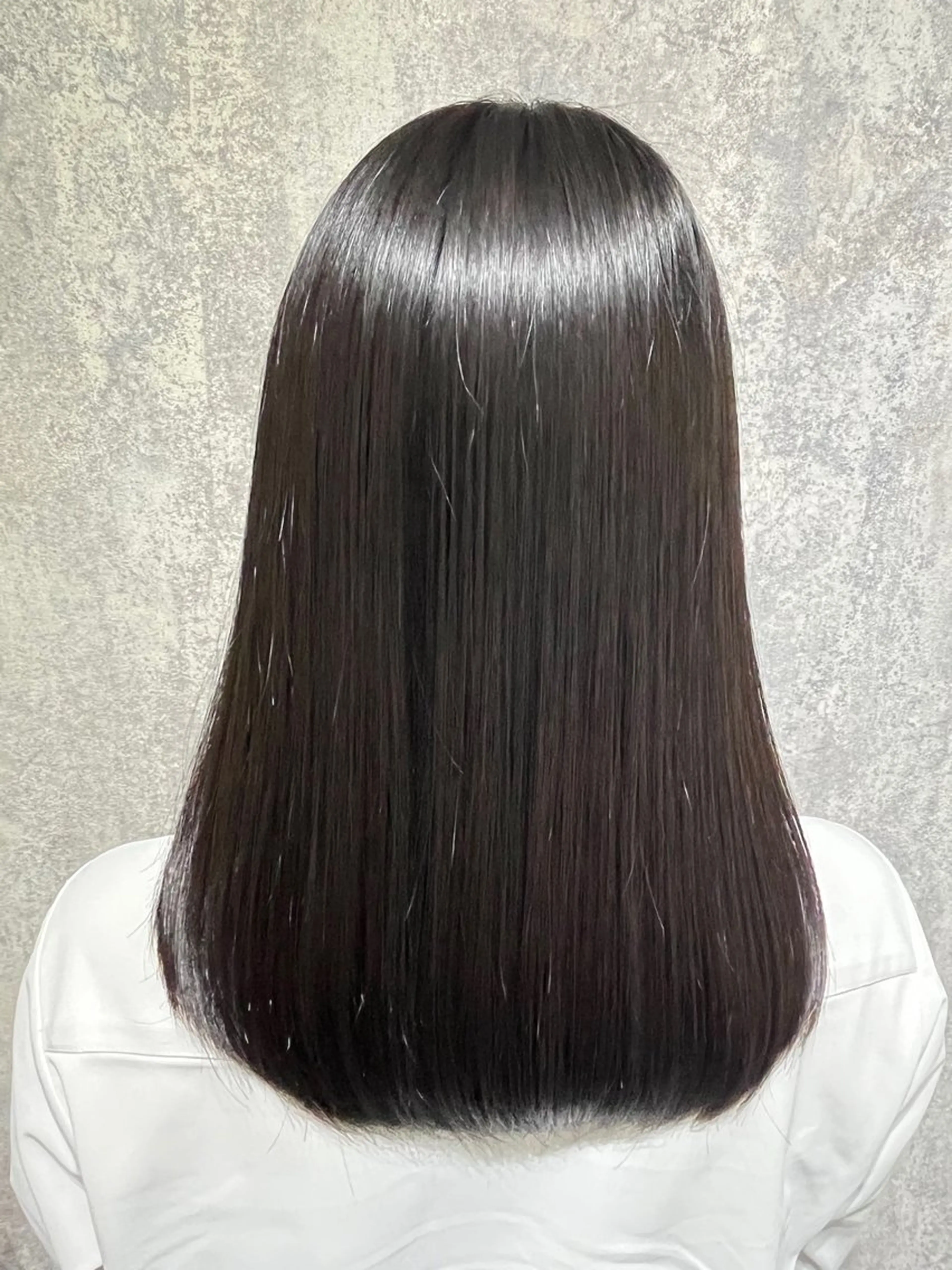 セミロング 似合わせカット カット ヘアカラー nao🎀zina 透明感/艶髪のヘアスタイル