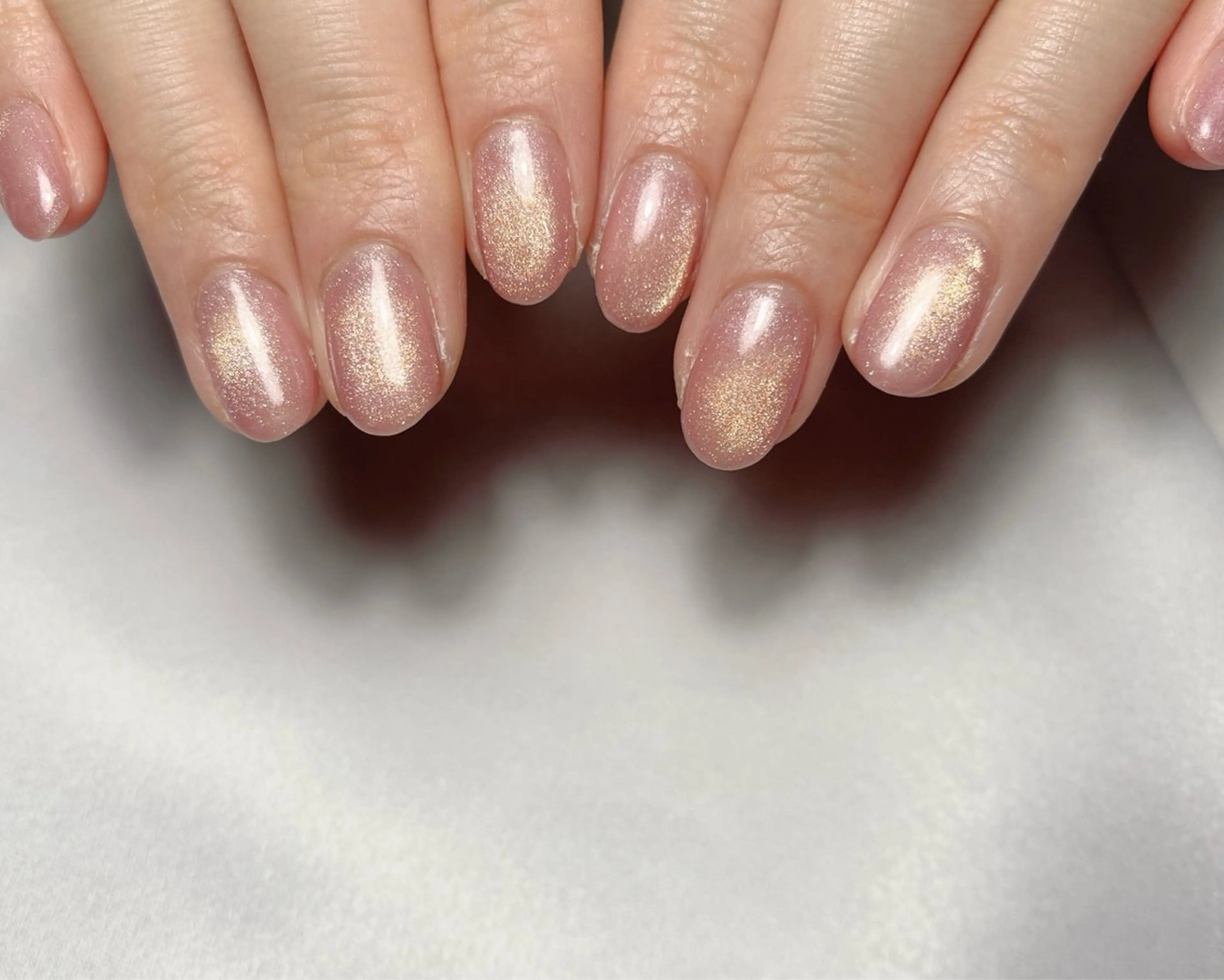 ネイル マグネットネイル ピンク ハンドネイル nail heron所属・saki_ nail heronのネイルデザイン