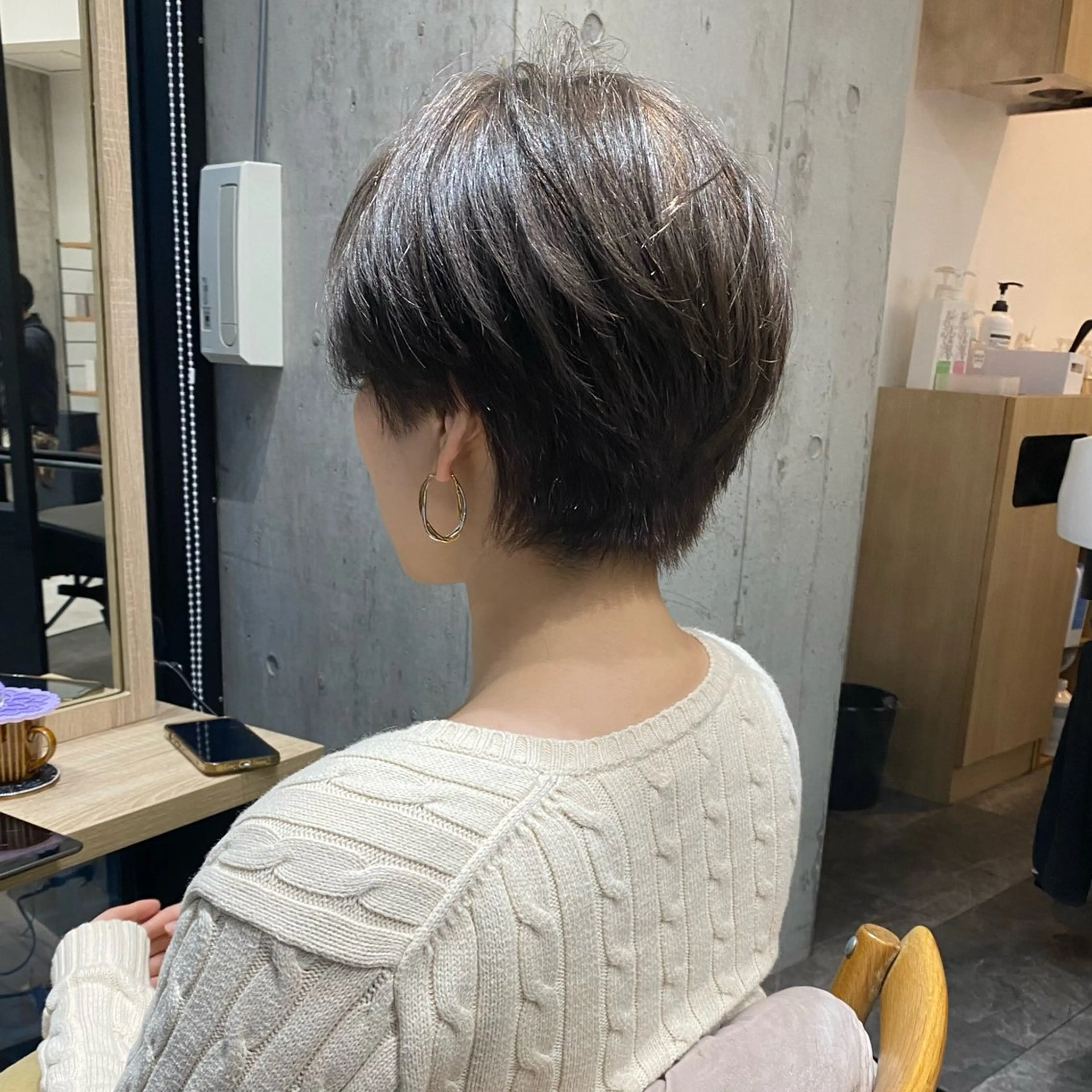 ショート ハイライト 髪質改善 レイヤーカット ショートヘア ショート職人 美容師【KENTA】のヘアスタイル