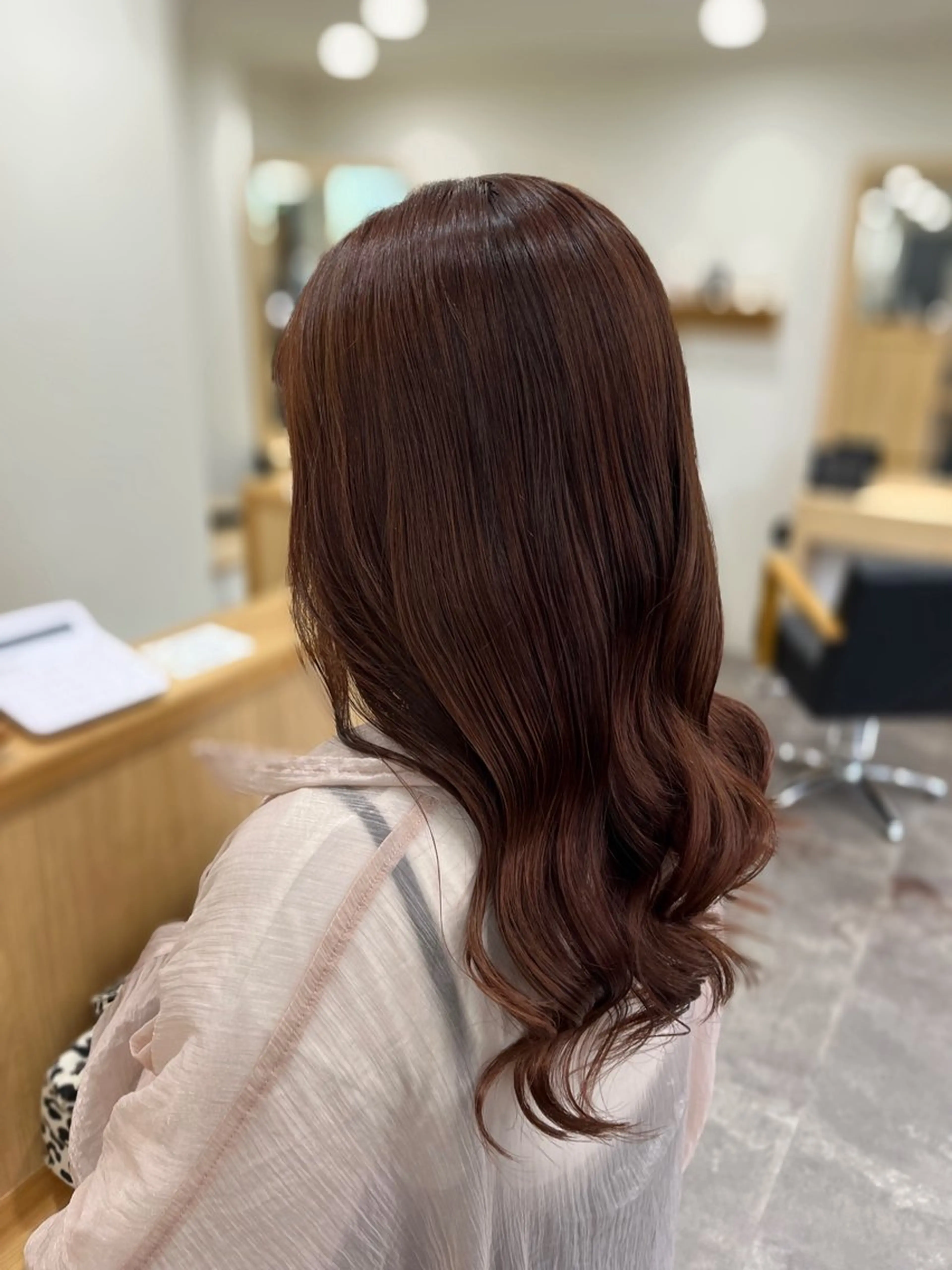 ロング カラー ブラウンカラー ピンクカラー ピンクブラウン 髪質改善 トリートメント カット ヘアカラー トリートメント (kakko) ayumiのヘアスタイル