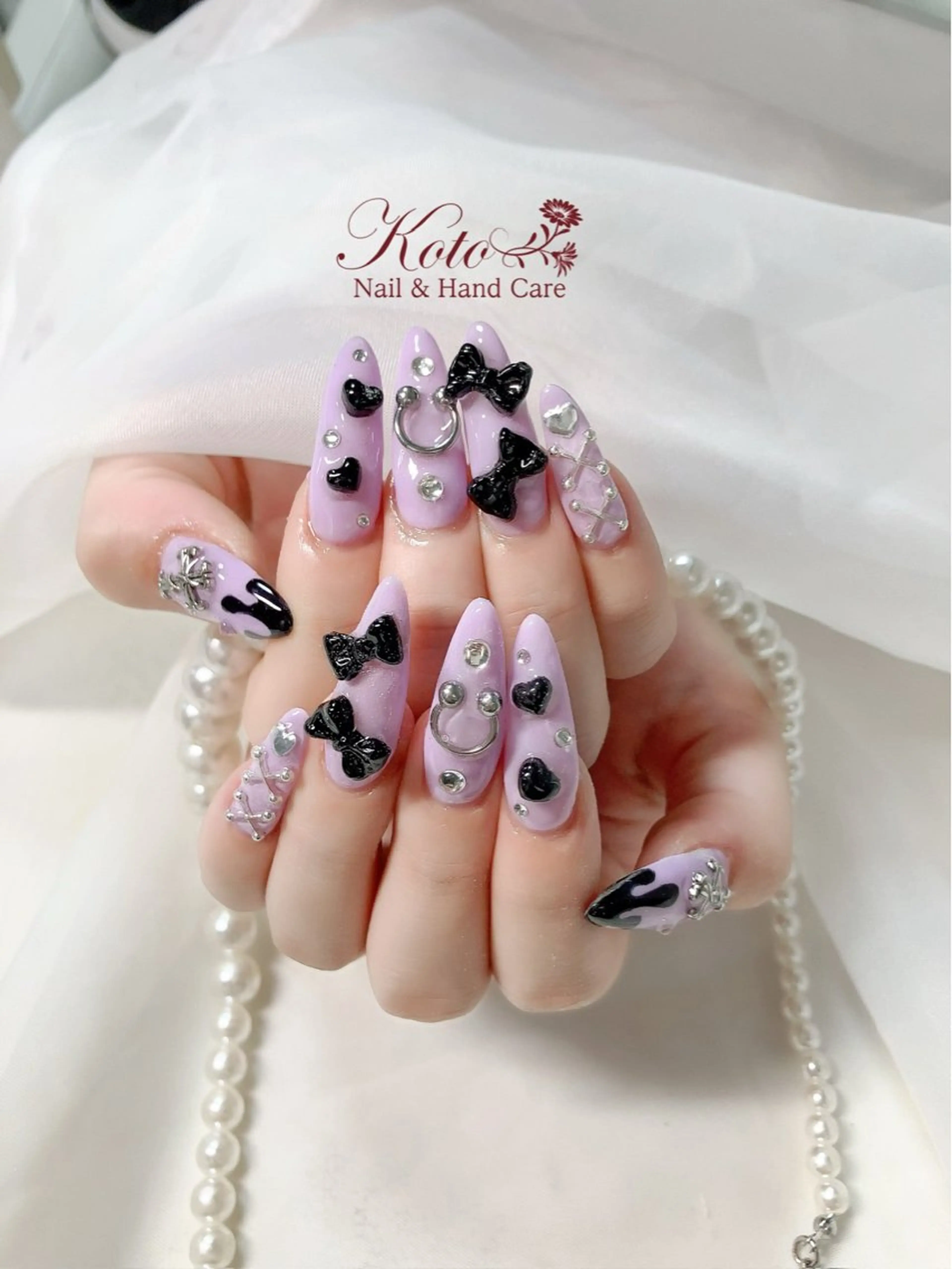 ネイル 長さ出し ジェルネイル 持ち込み ニュアンスネイル 赤色 Risa ネイルサロンKOTOのネイルデザイン