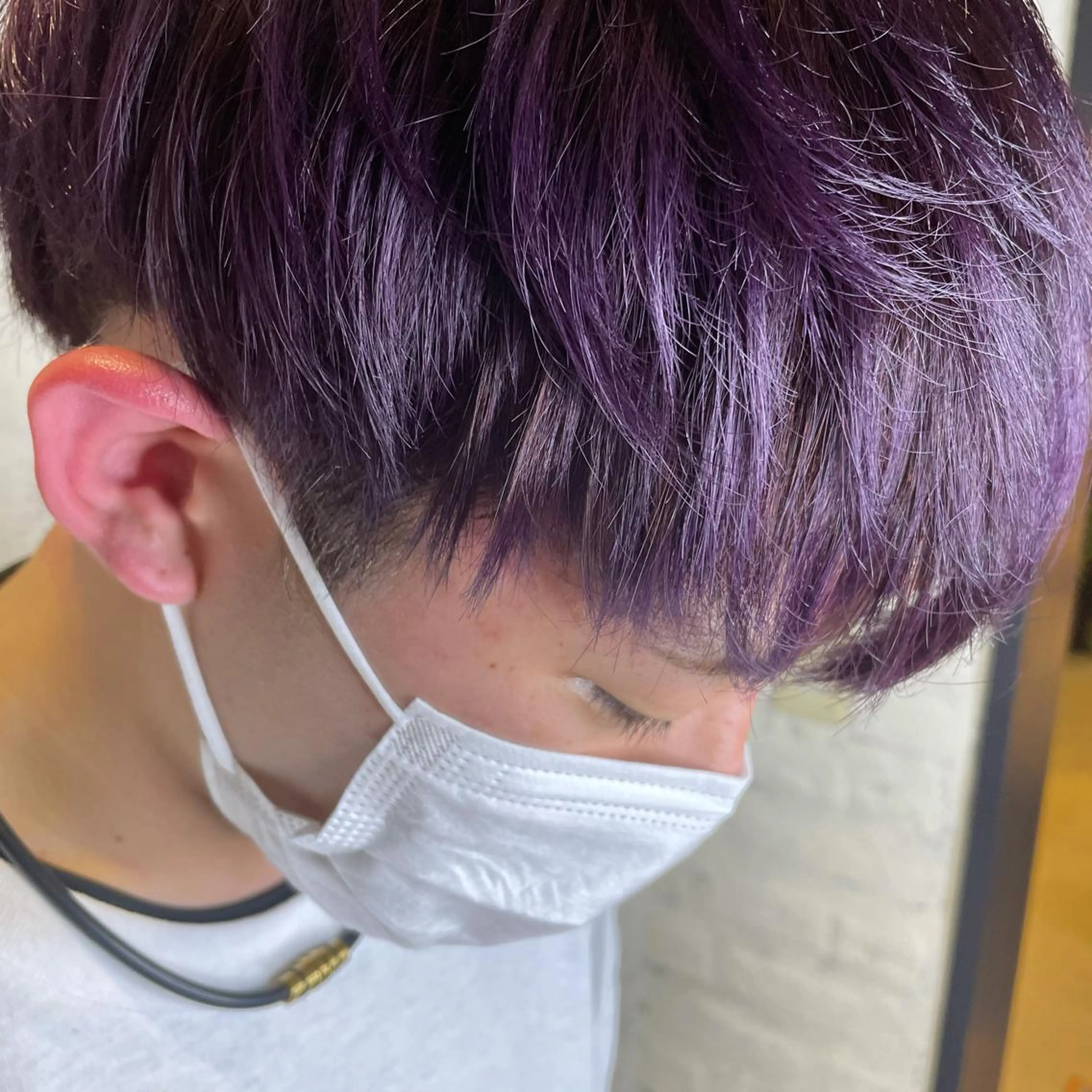 カラー メンズ バイオレットカラー ヘアカラー 🌈トップデザイナー 金沢駅近nanamiのヘアスタイル