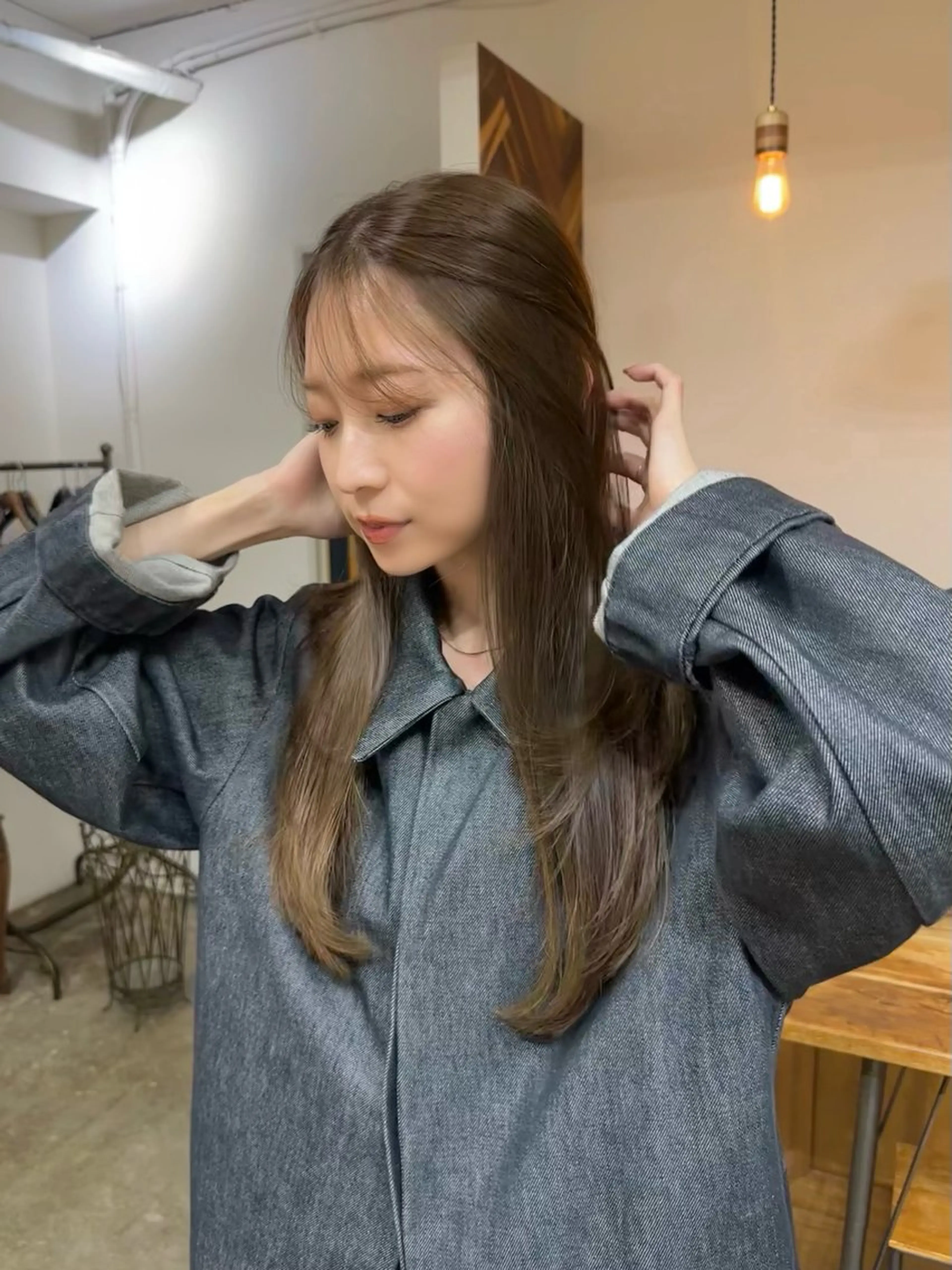 ロング ヘアカラー トリートメント NAGISA 🎀透明感カラー🎀のヘアスタイル
