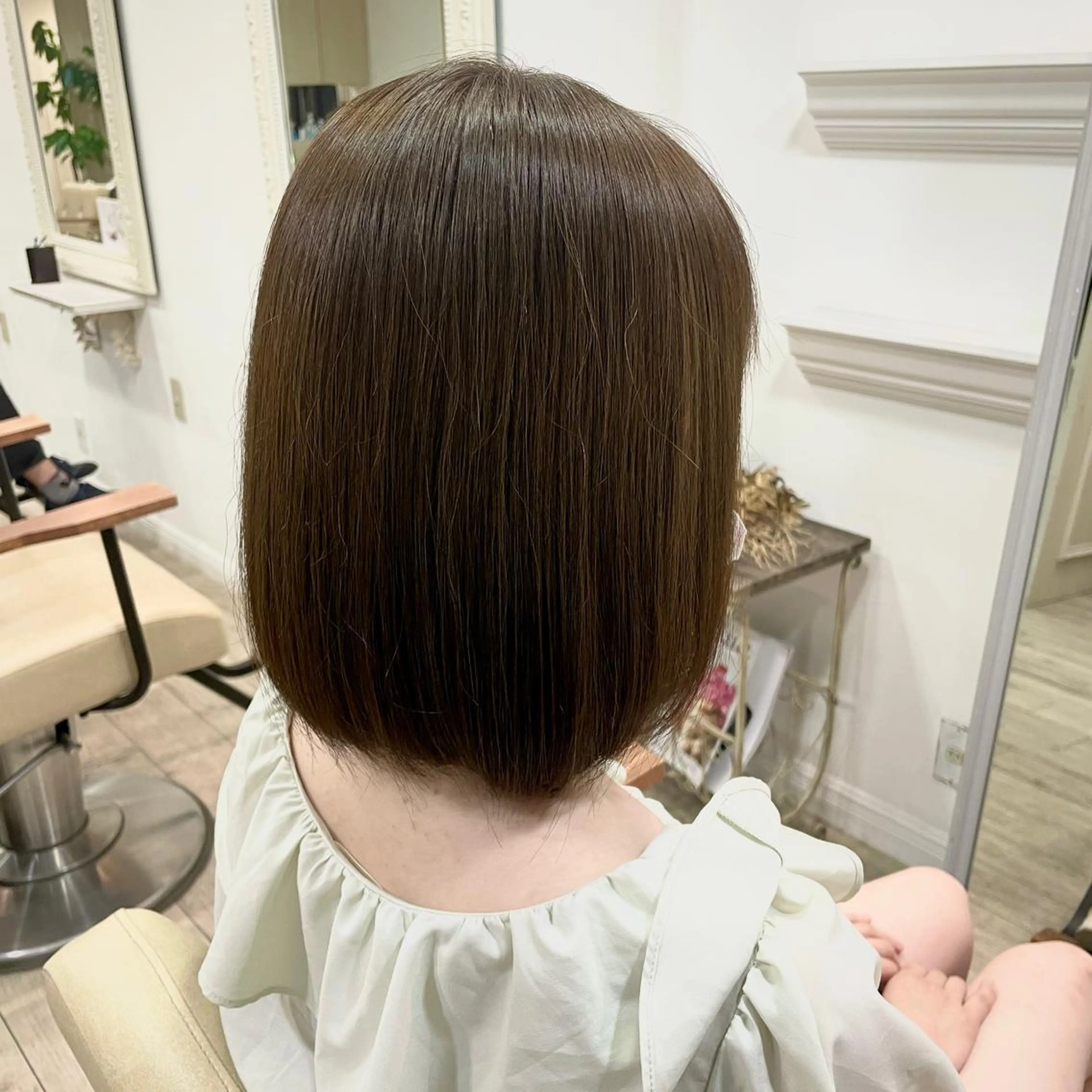 ミディアム カラー 髪質改善/ 上村旺武のヘアスタイル